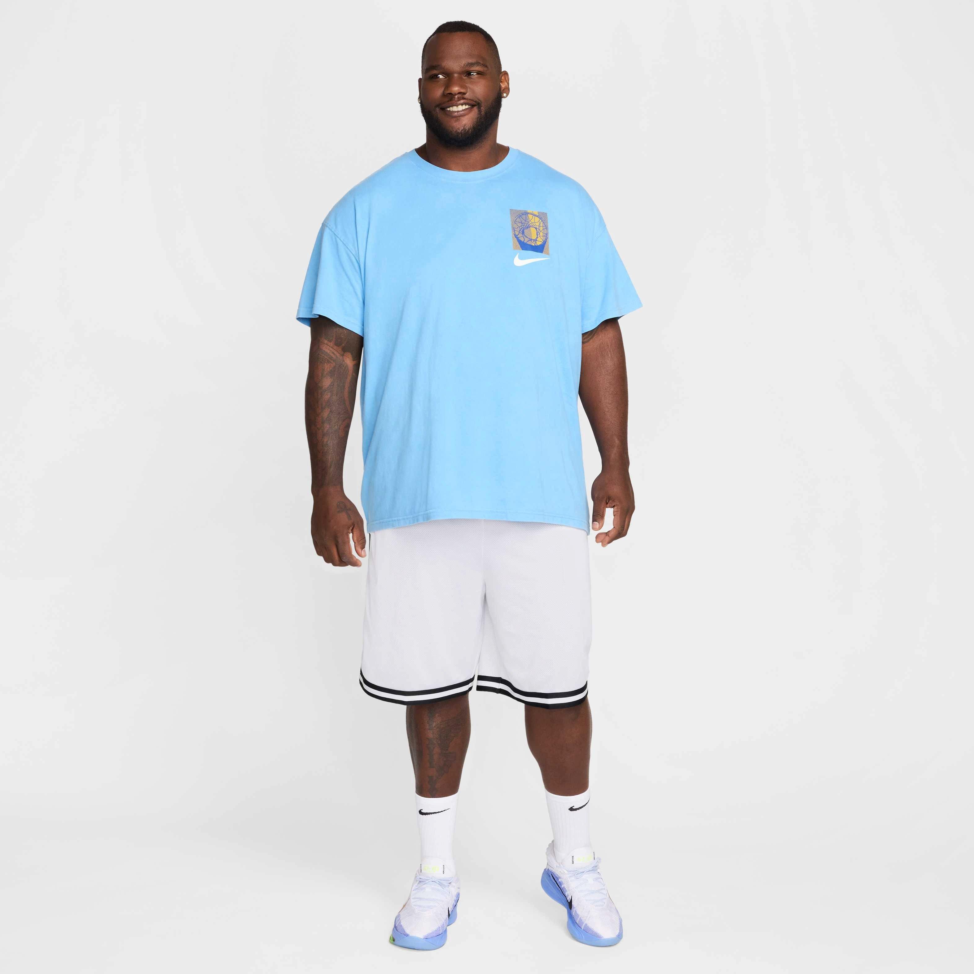 Nike Men's Max90 OC 1 Basketball T-Shirt - BLUE Thumbnail View 5