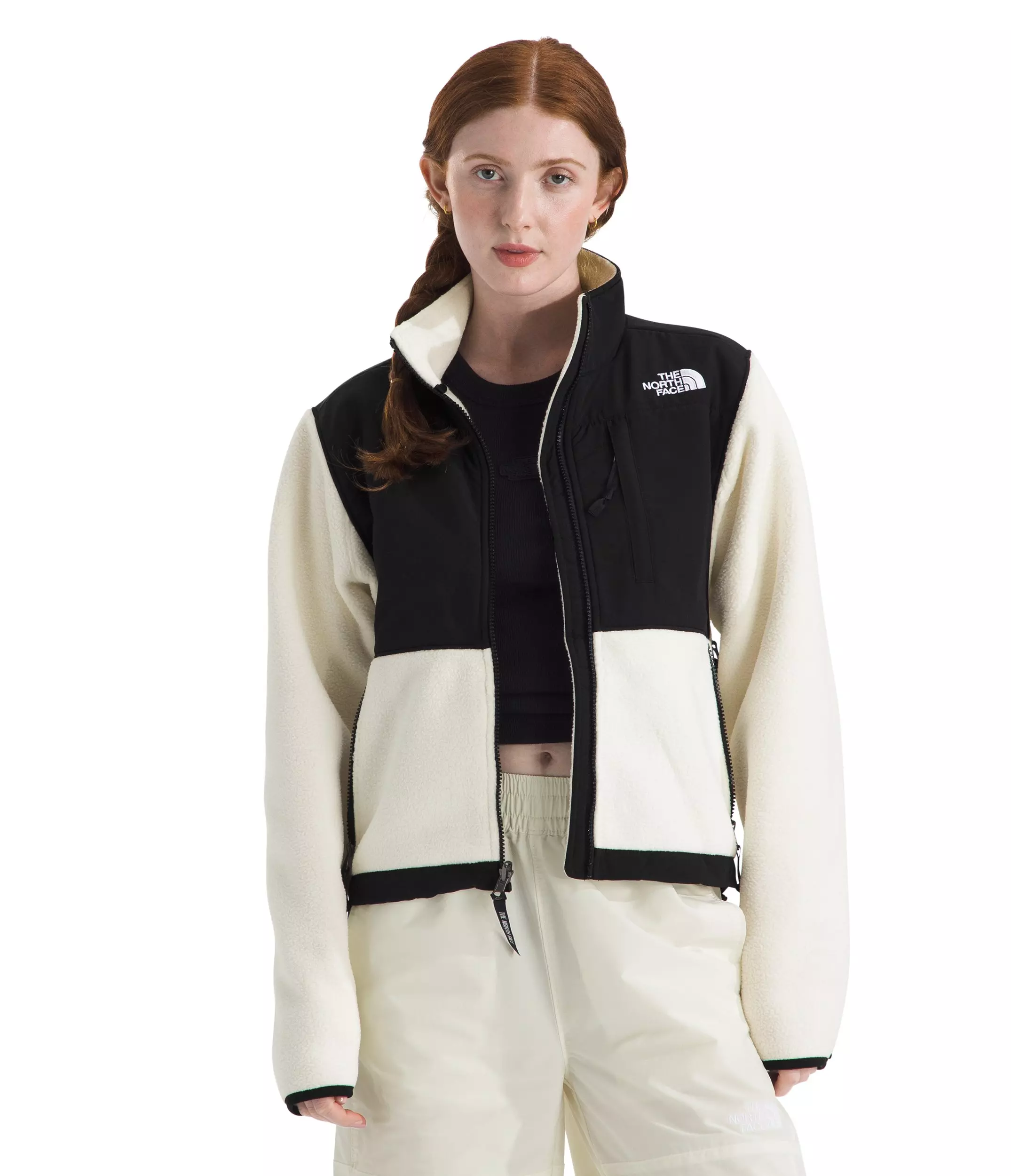 The North Face Women's Retro Denali Jacket - White/Black - WHITE/BLACK