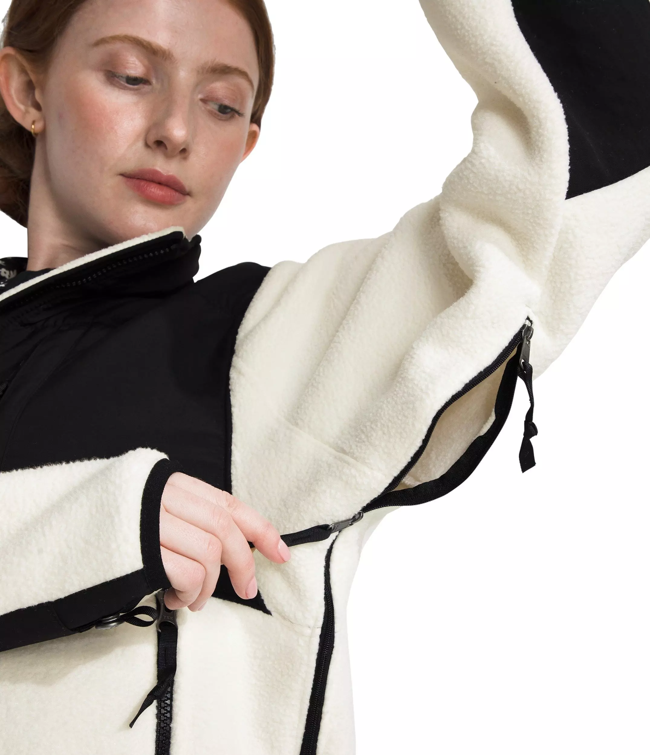 The North Face Women's Retro Denali Jacket - White/Black - WHITE/BLACK