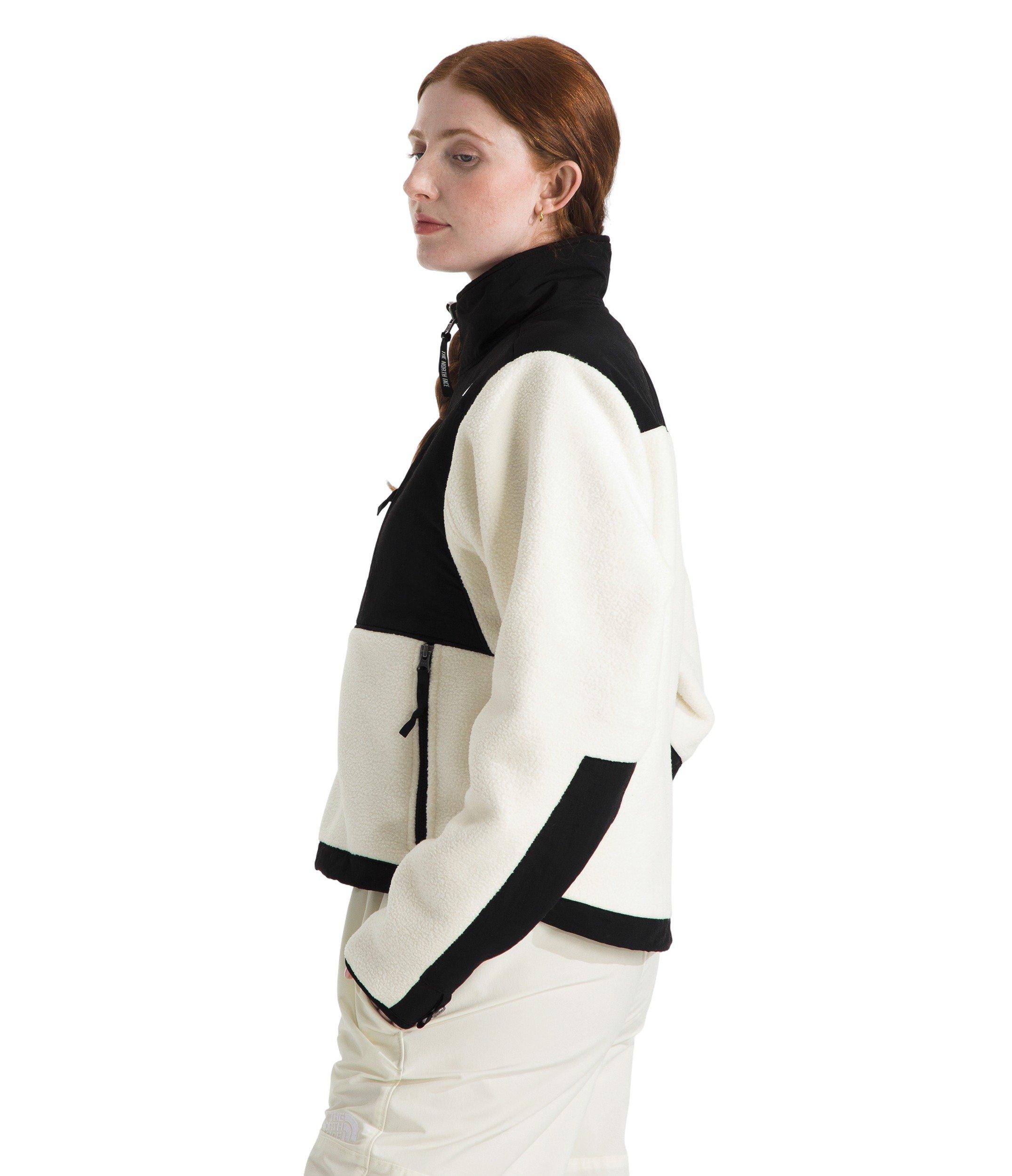 The North Face Women's Retro Denali Jacket - White/Black - WHITE/BLACK Thumbnail View 5