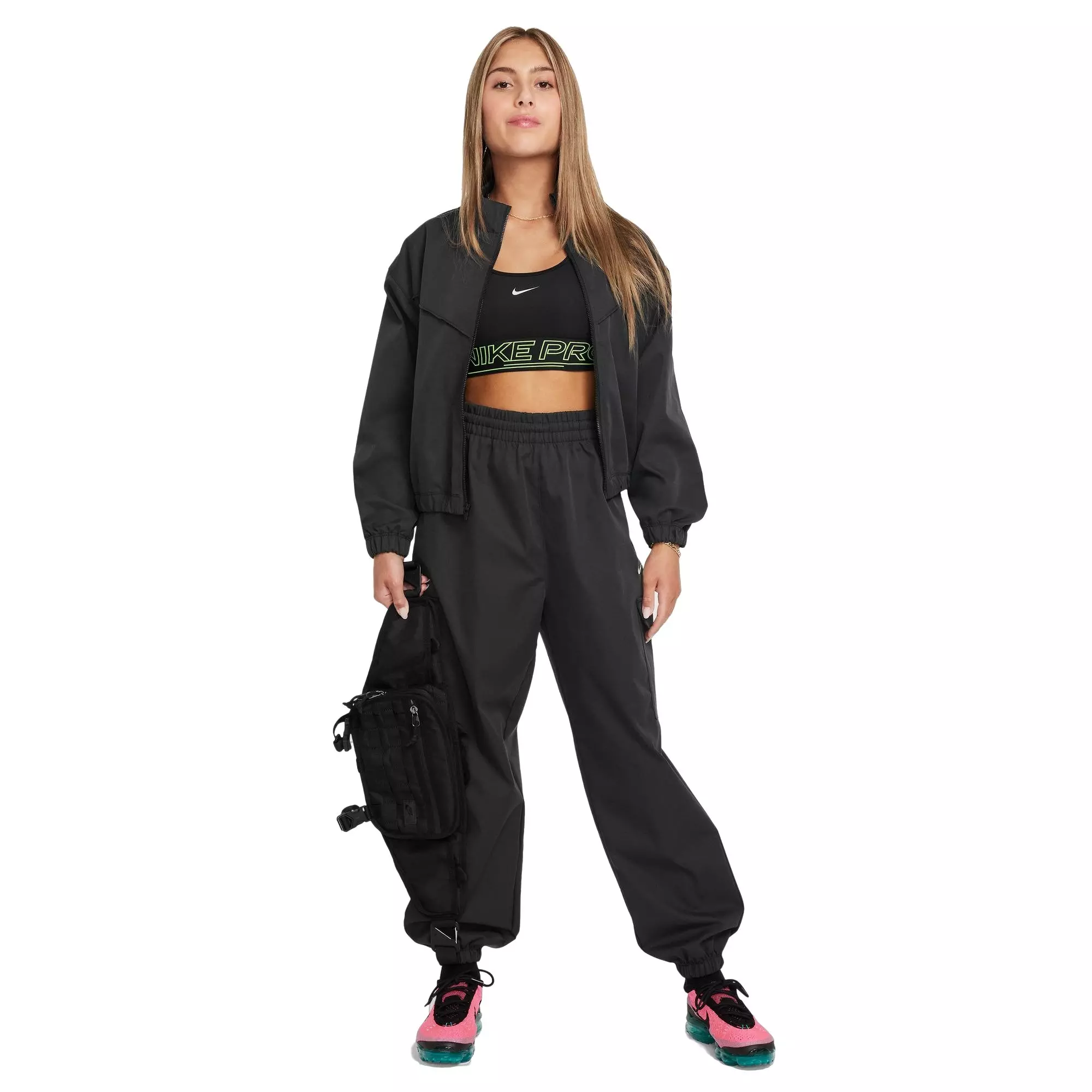 Nike Big Girls' Sportswear Style Star Cargo Pants - BLACK