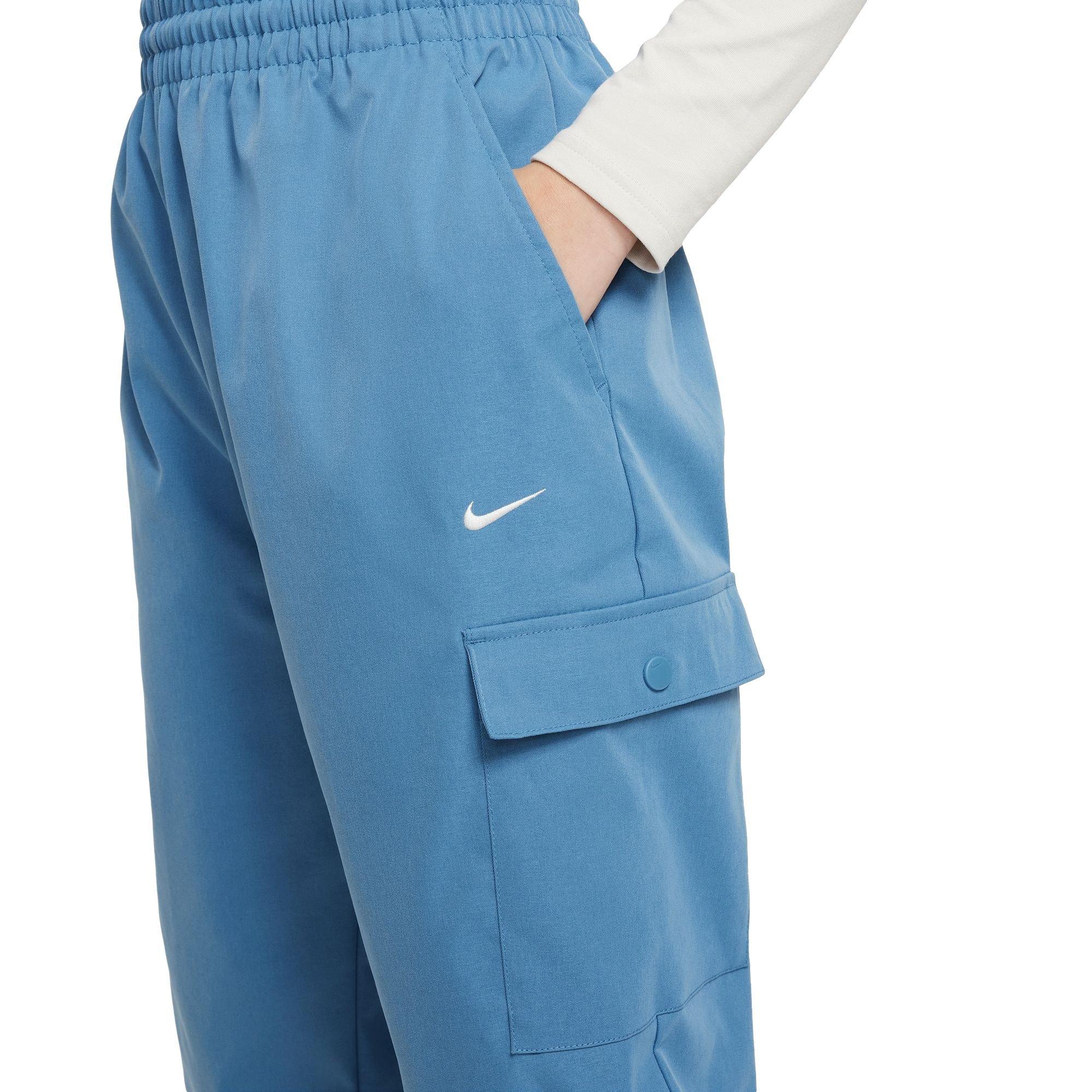 Nike Big Girls' Sportswear Style Star Cargo Pants - BLUE Thumbnail View 4