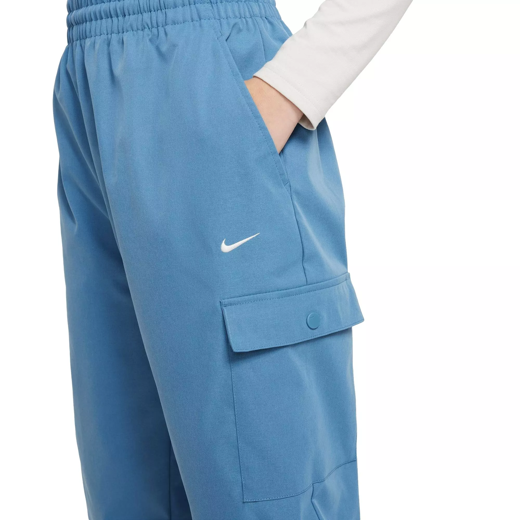 Nike Big Girls' Sportswear Style Star Cargo Pants - BLUE