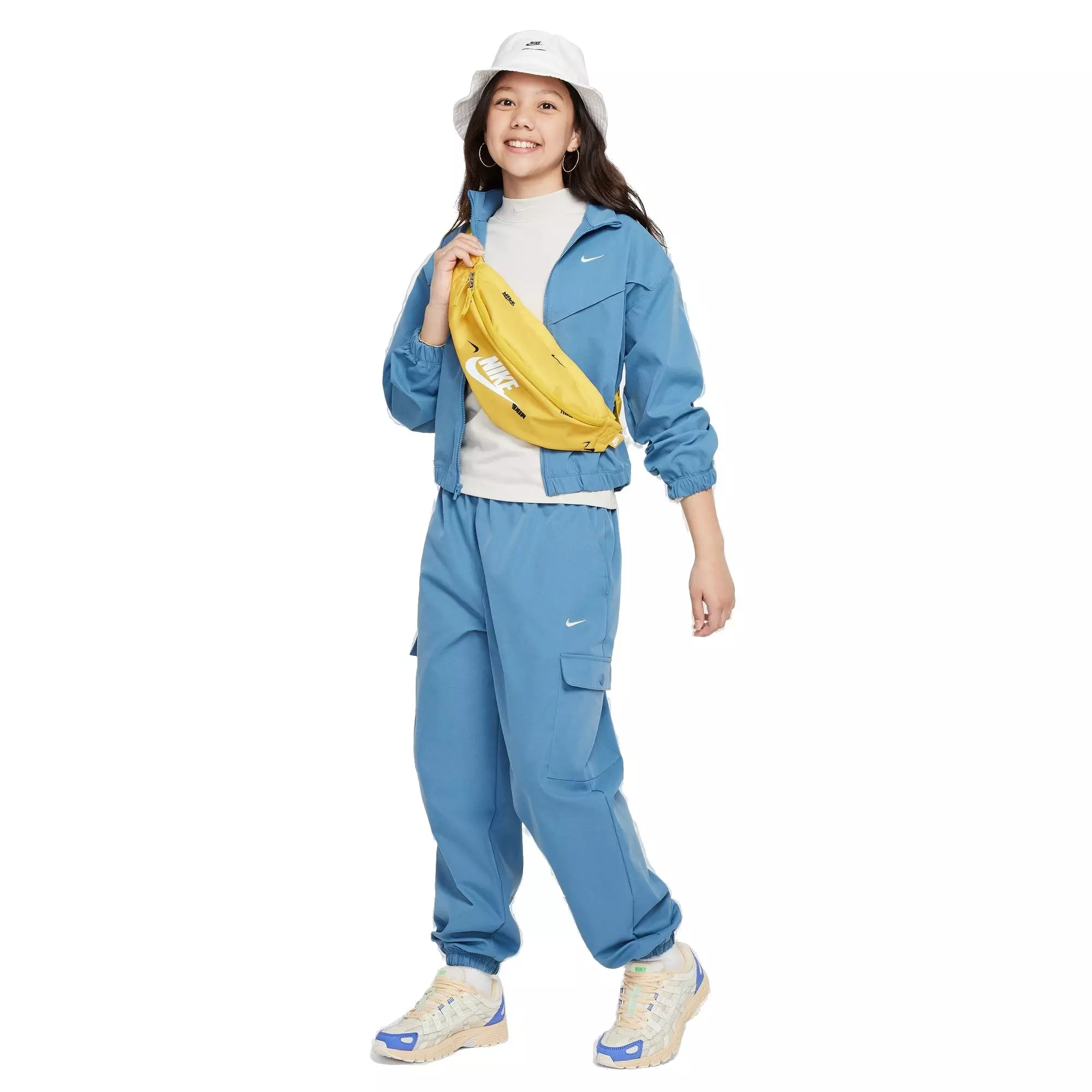 Nike Big Girls' Sportswear Style Star Cargo Pants - BLUE