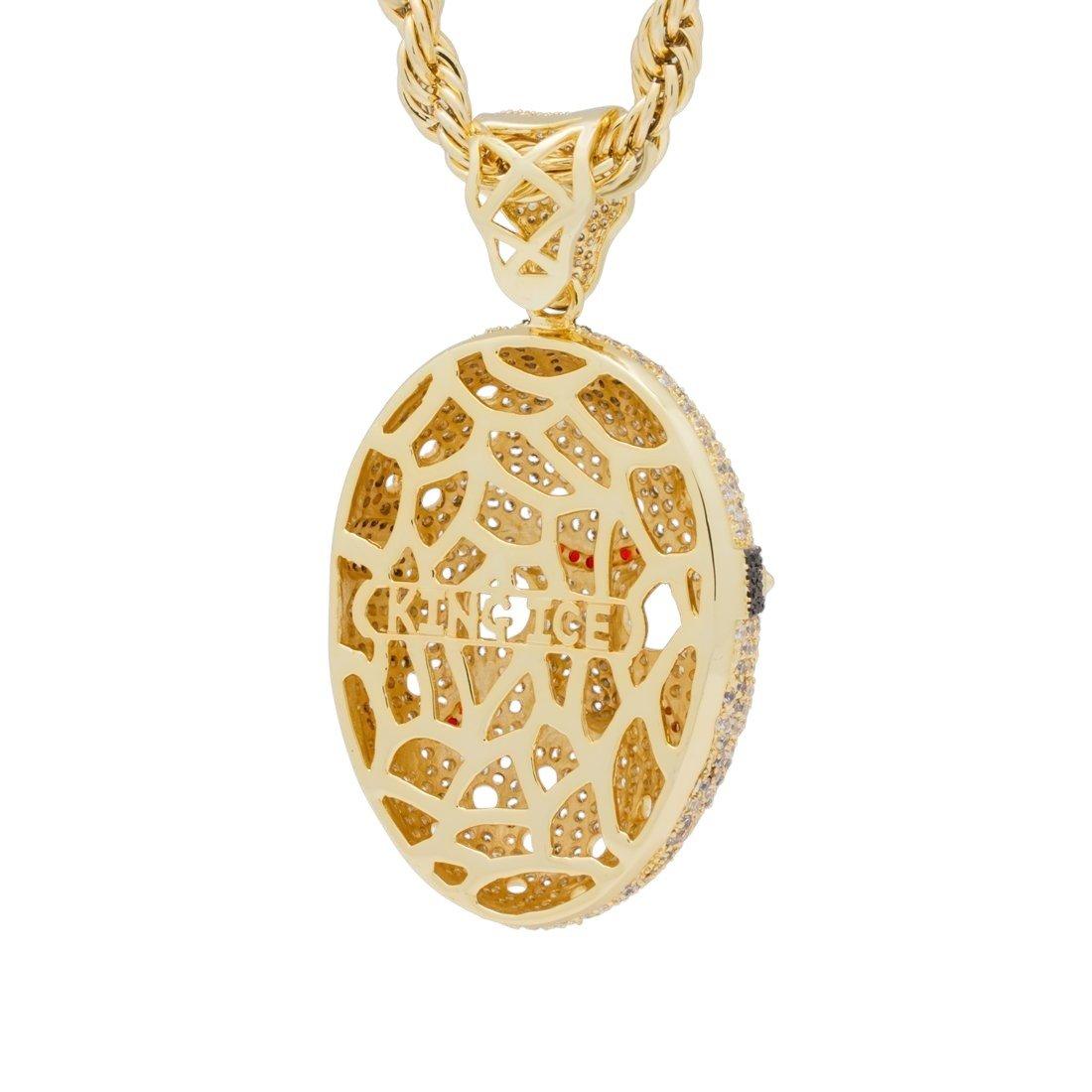 King Ice XL Hockey Mask Necklace - GOLD