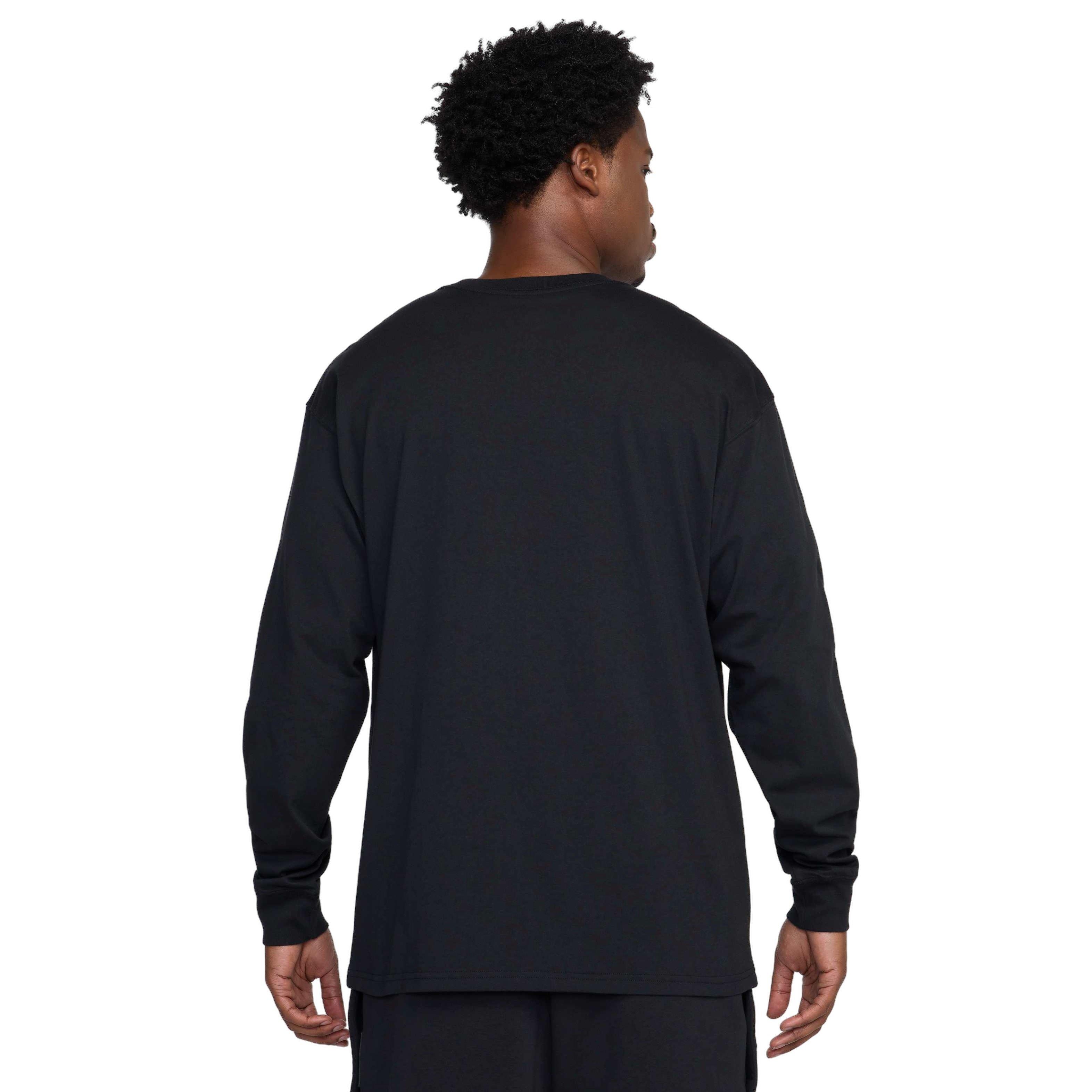 LeBron Men's Nike​ Max90 Long-Sleeve Basketball T-Shirt - BLACK Thumbnail View 2