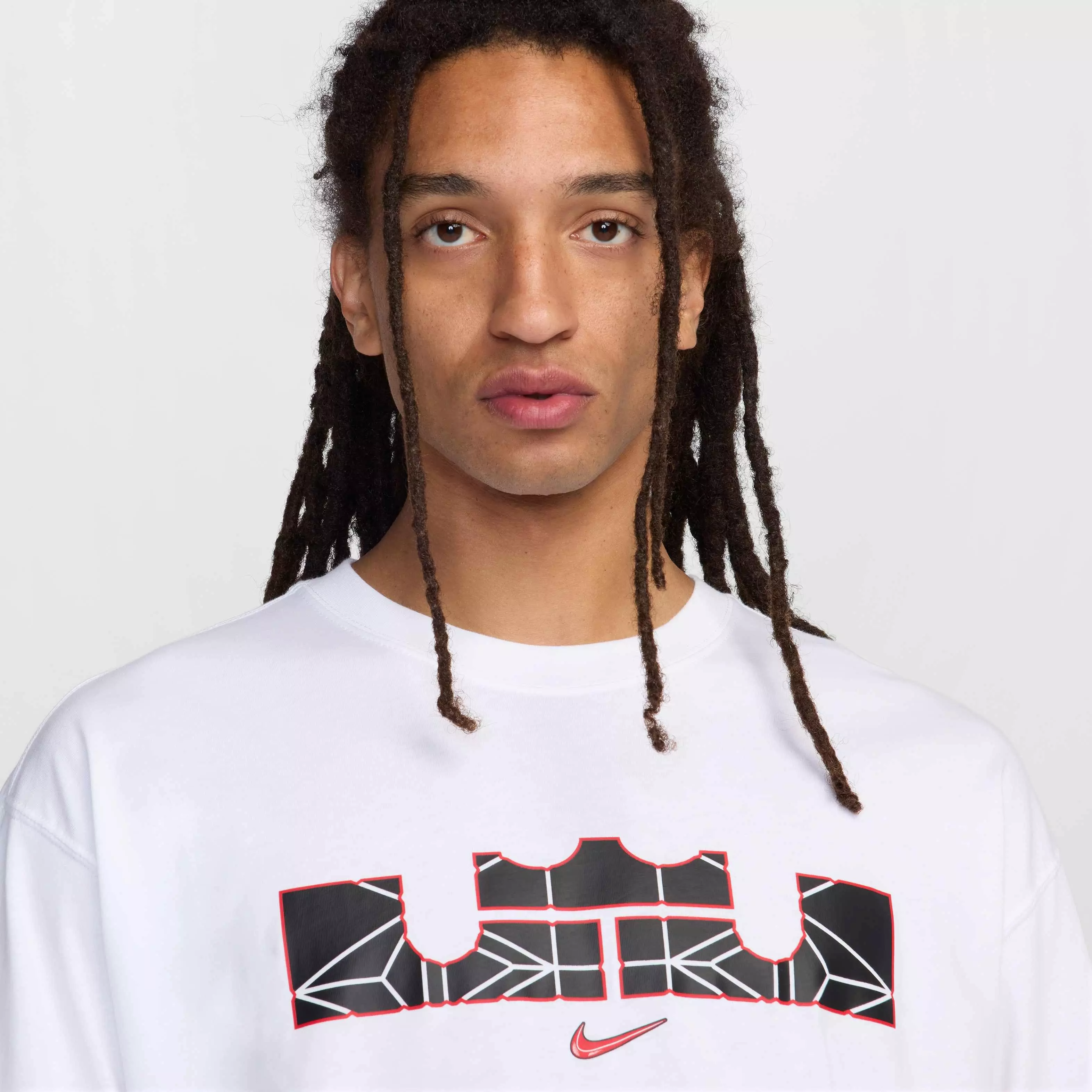 LeBron Men's Nike​ Max90 Long-Sleeve Basketball T-Shirt - WHITE