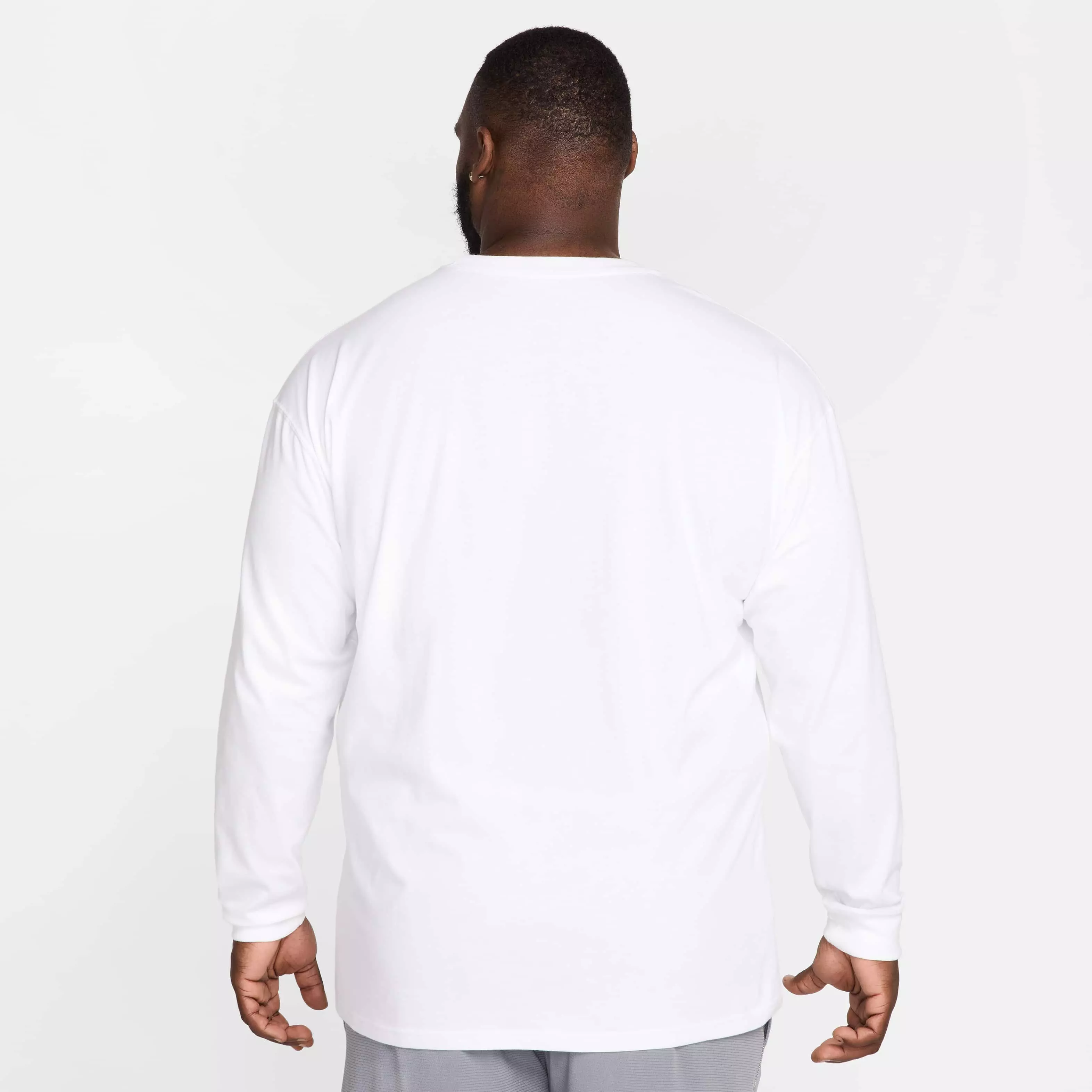 LeBron Men's Nike​ Max90 Long-Sleeve Basketball T-Shirt - WHITE