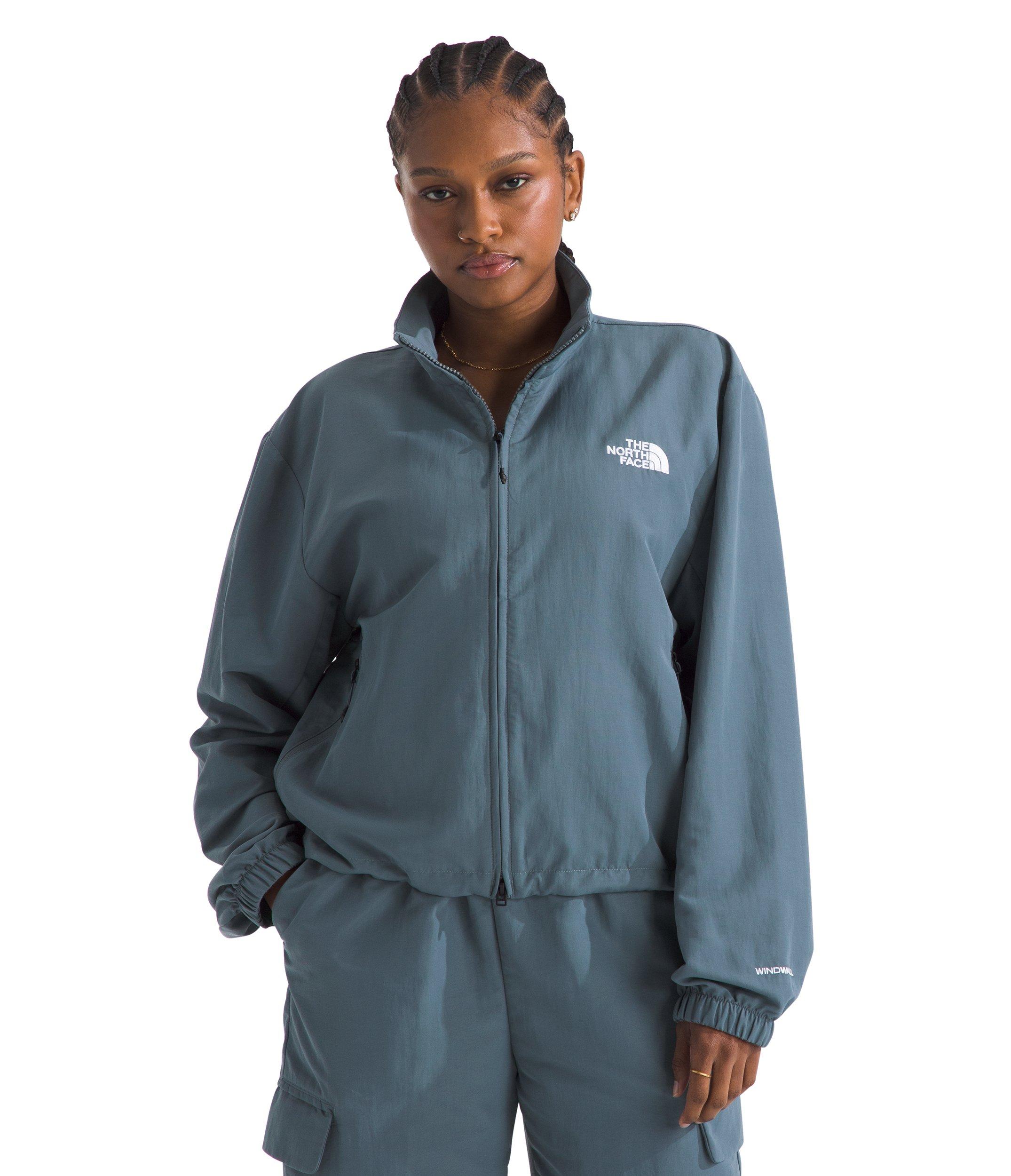 The North Face Women's Easy Wind Jacket - Dark Grey - DK GREY Thumbnail View 1