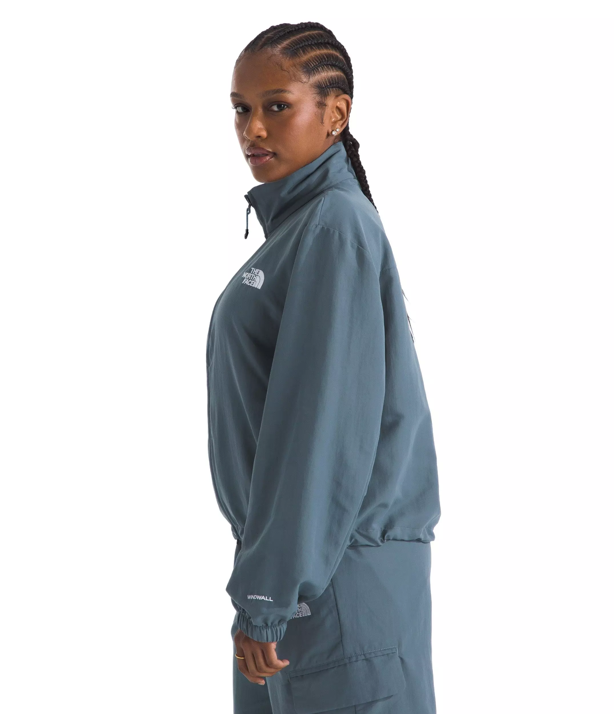 The North Face Women's Easy Wind Jacket -Dk Grey - DK GREY