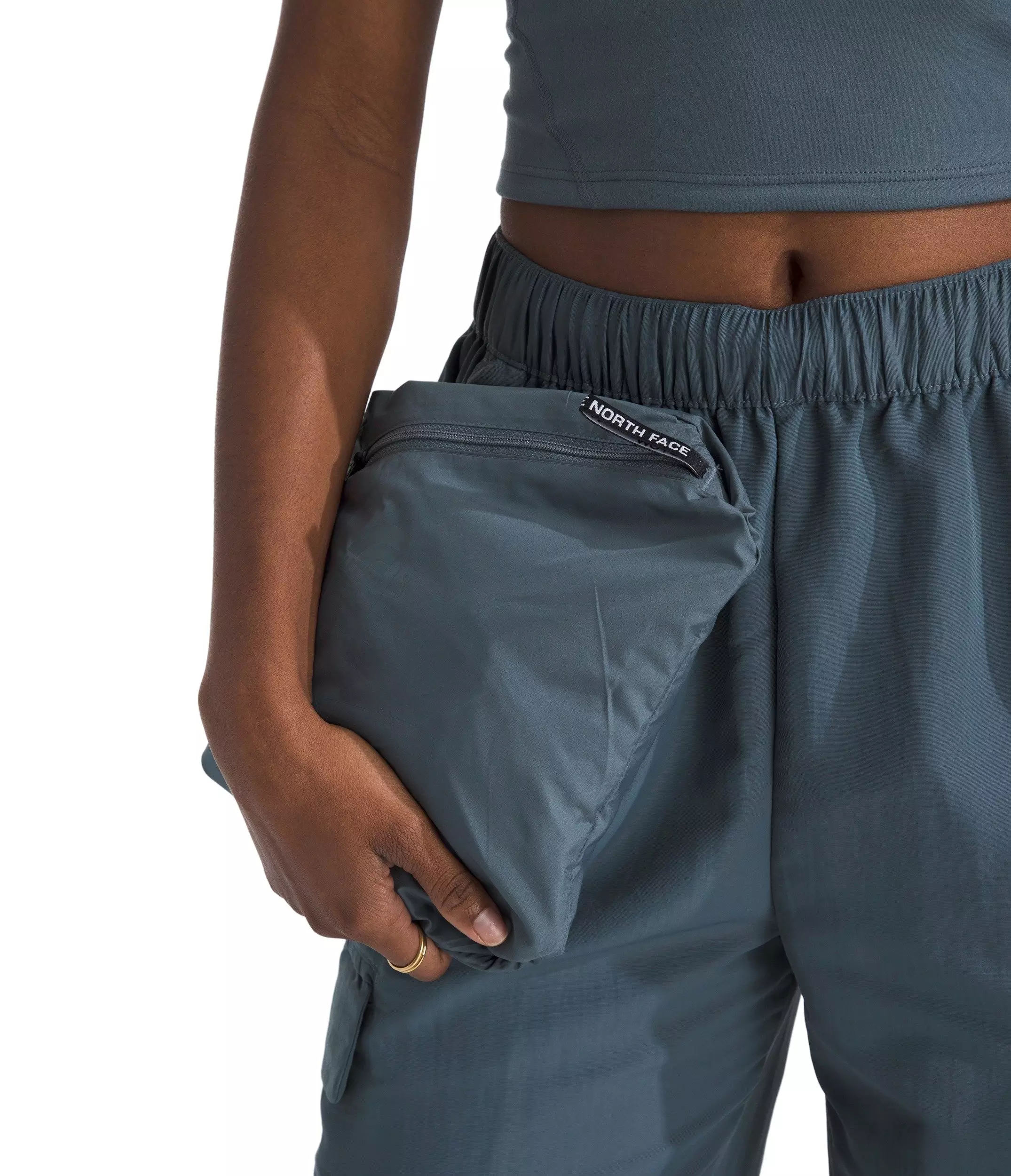 The North Face Women's Easy Wind Jacket -Dk Grey - DK GREY