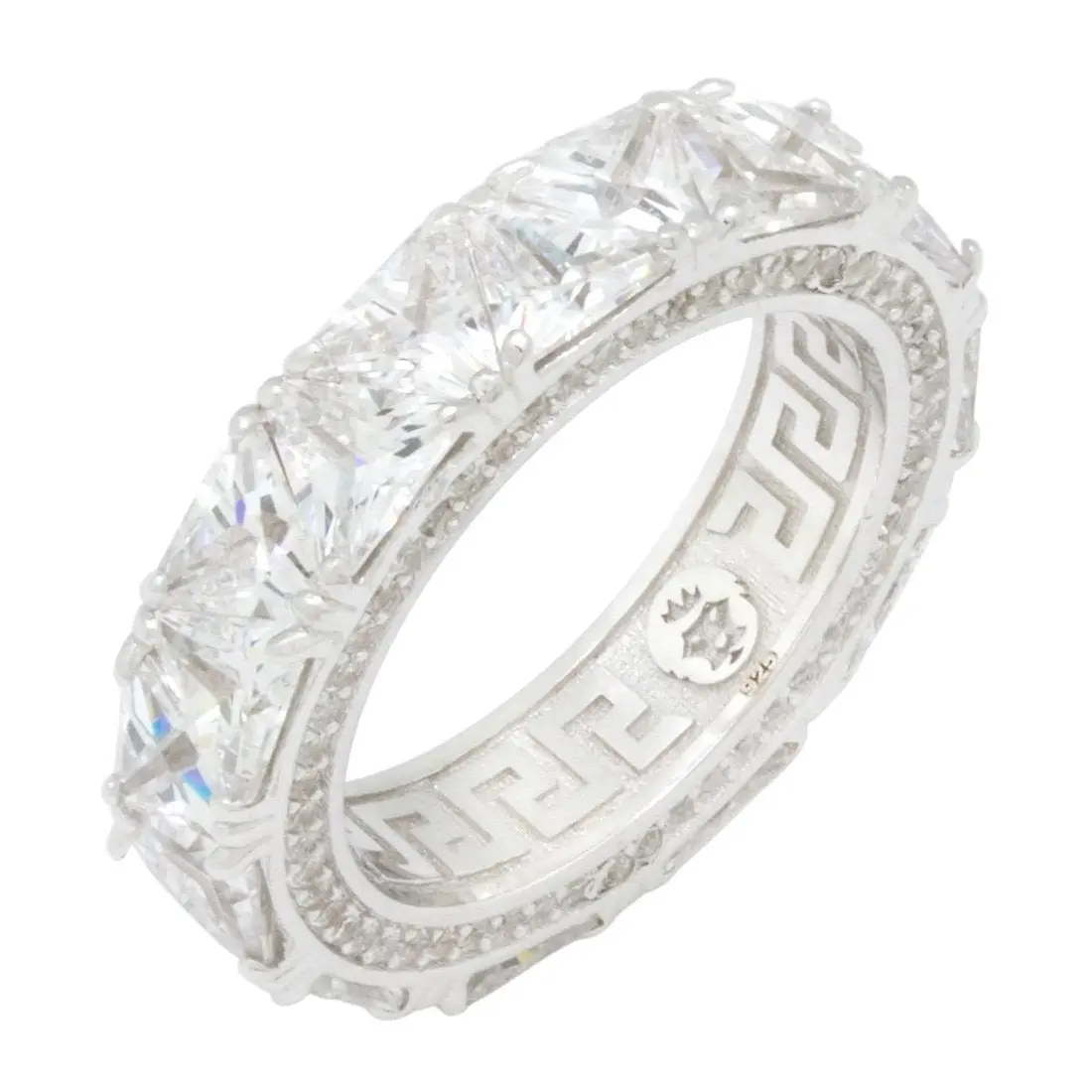 King Ice Trillion-Cut Ring - White Gold - WHITE GOLD