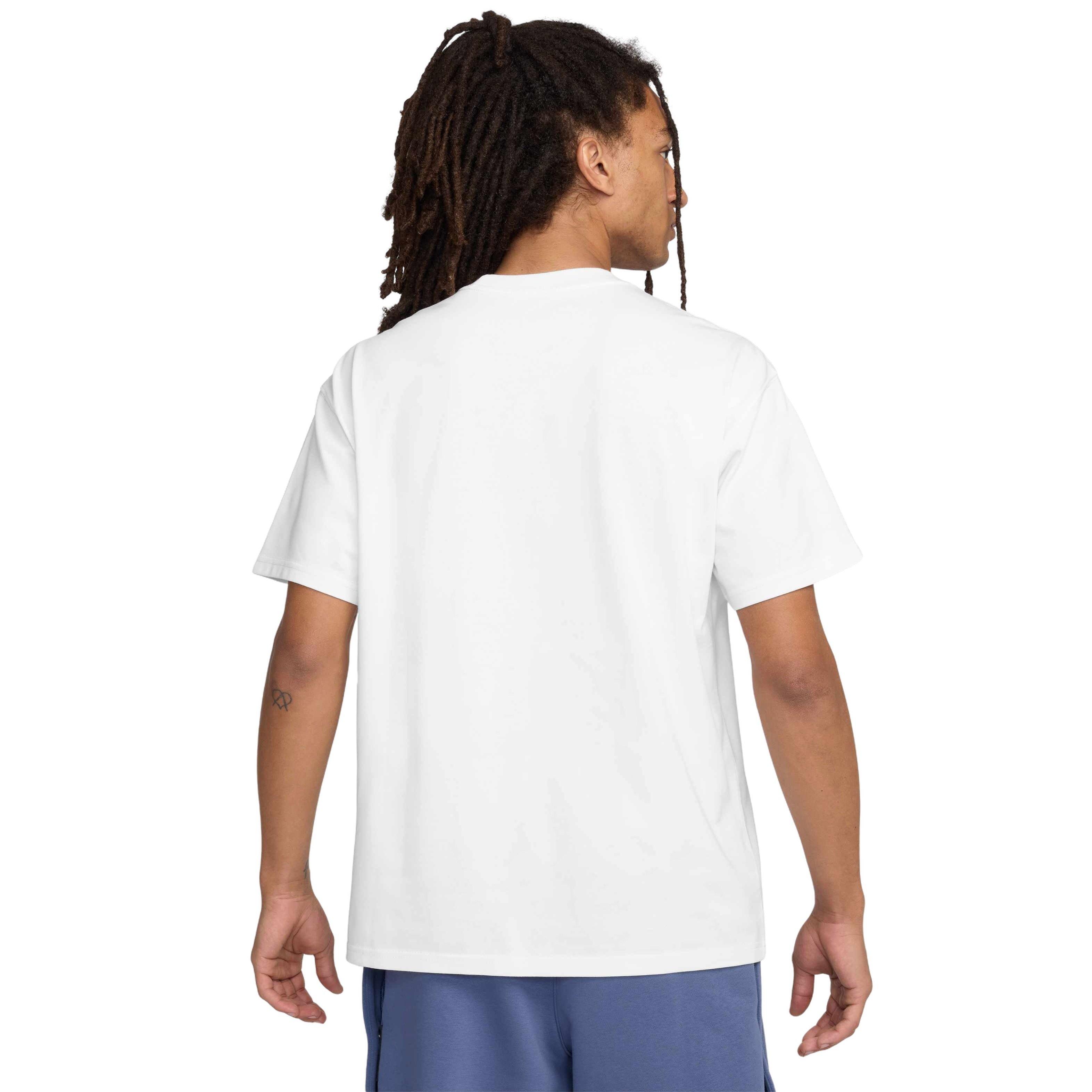 Nike LeBron Men's Max90 Basketball T-Shirt - WHITE Thumbnail View 2