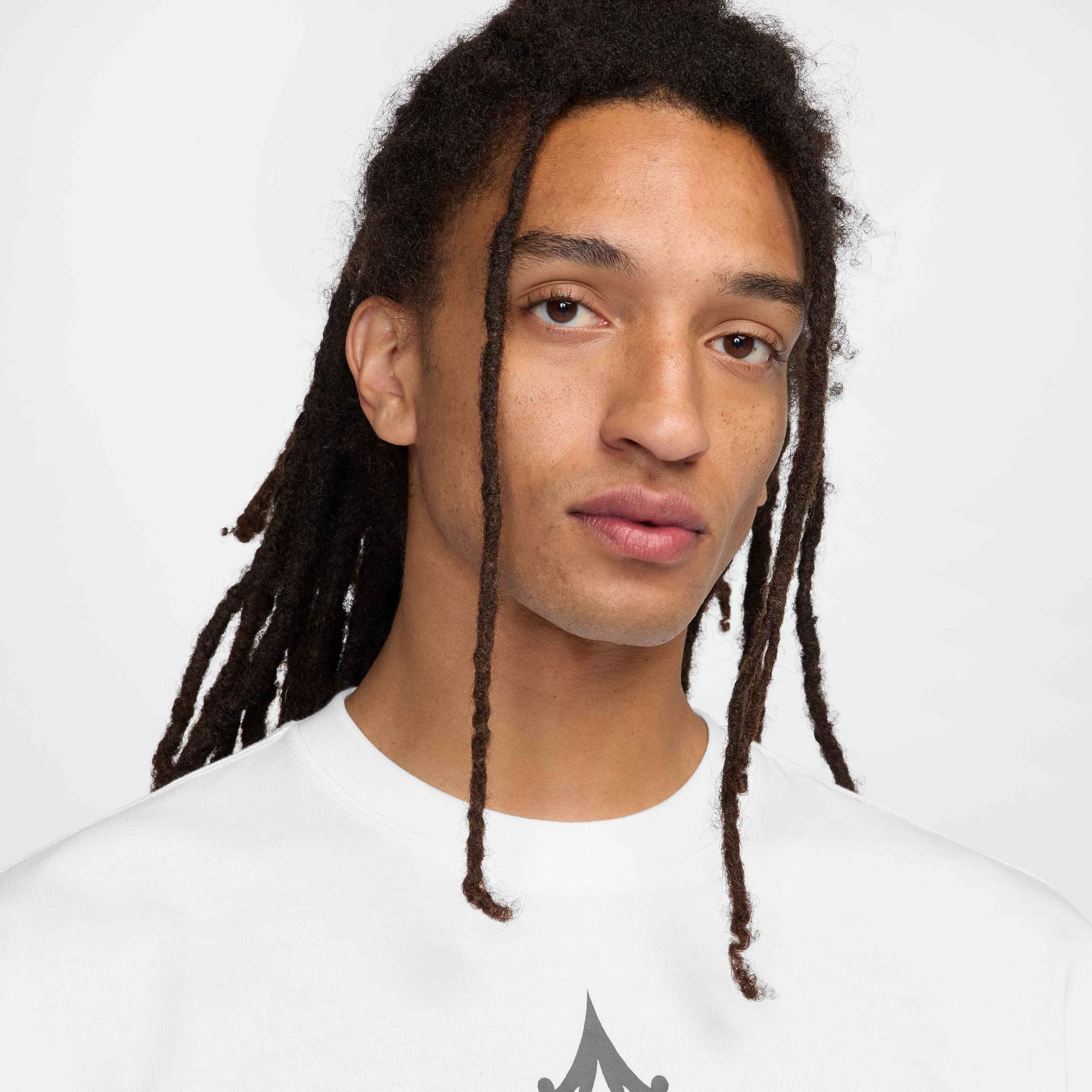 Nike LeBron Men's Max90 Basketball T-Shirt - WHITE Thumbnail View 3