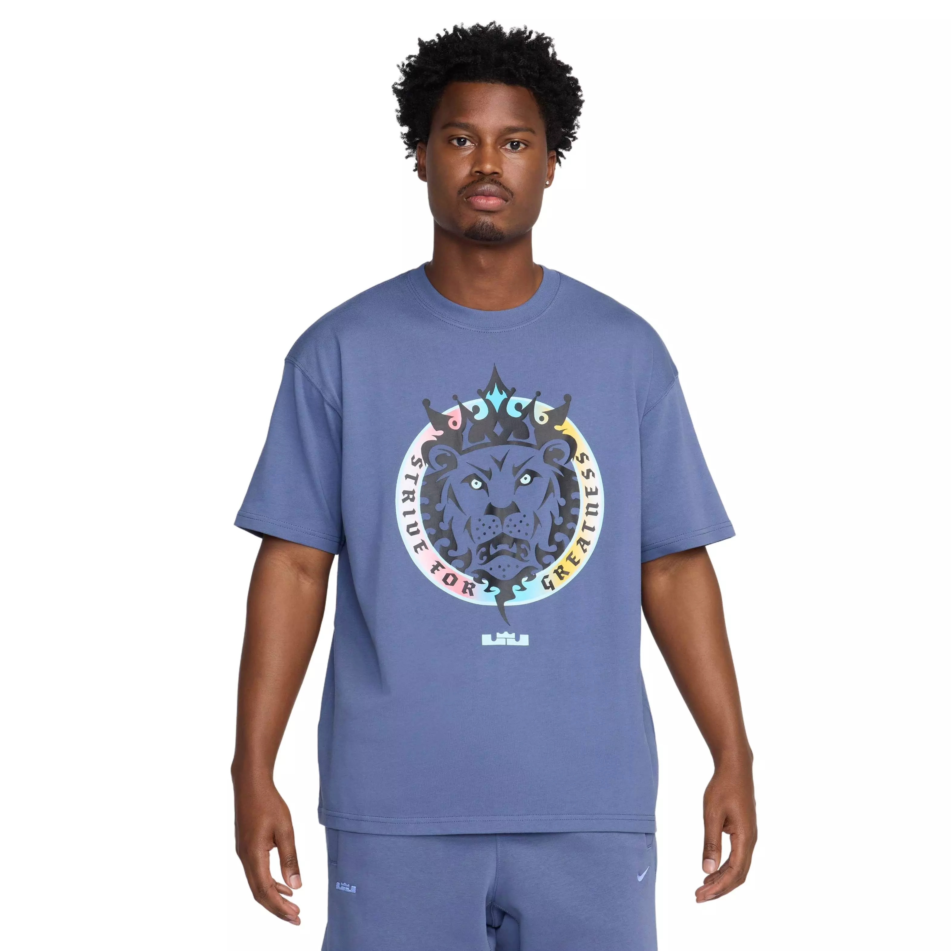 Nike LeBron Men's Max90 Basketball T-Shirt - BLUE