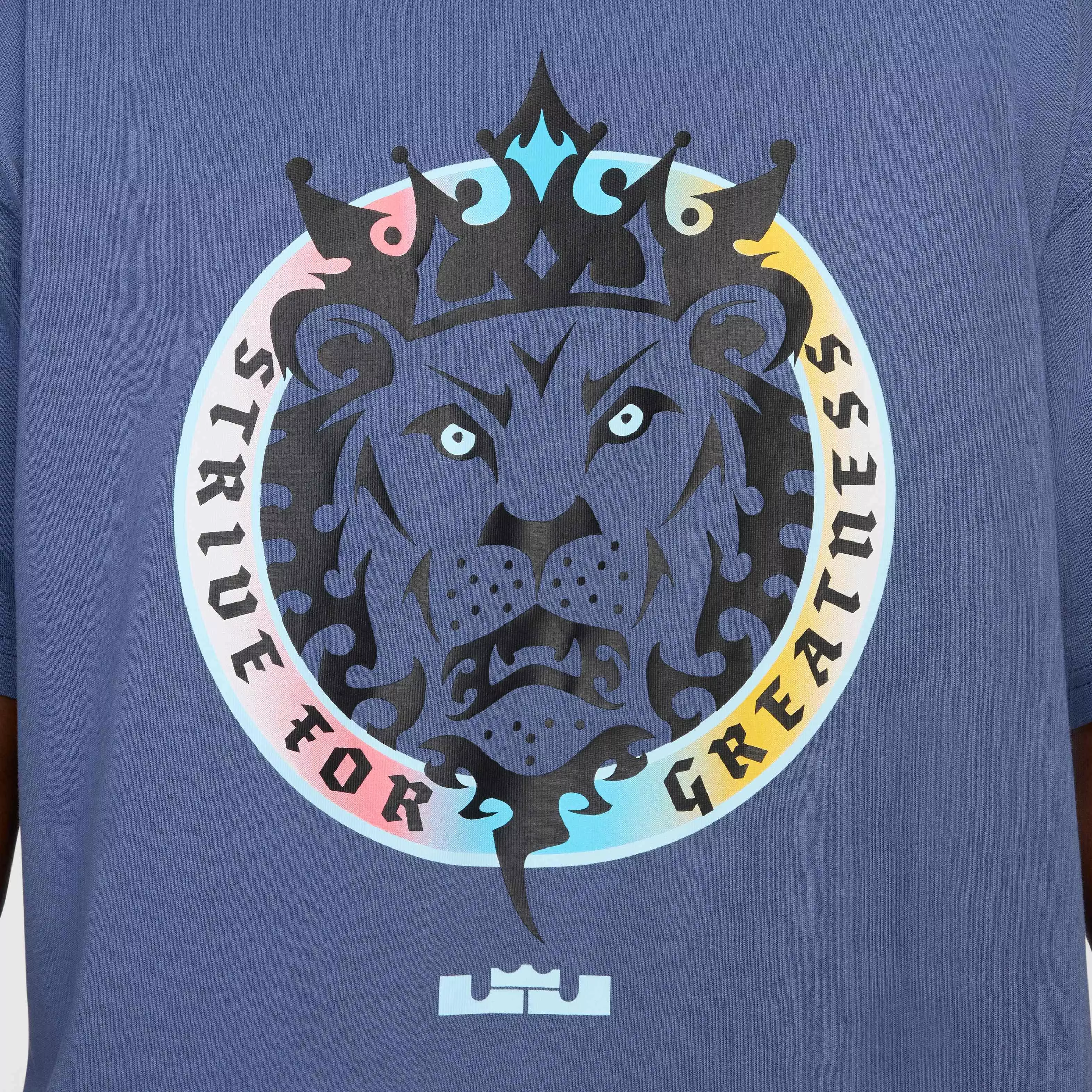 Nike LeBron Men's Max90 Basketball T-Shirt - BLUE