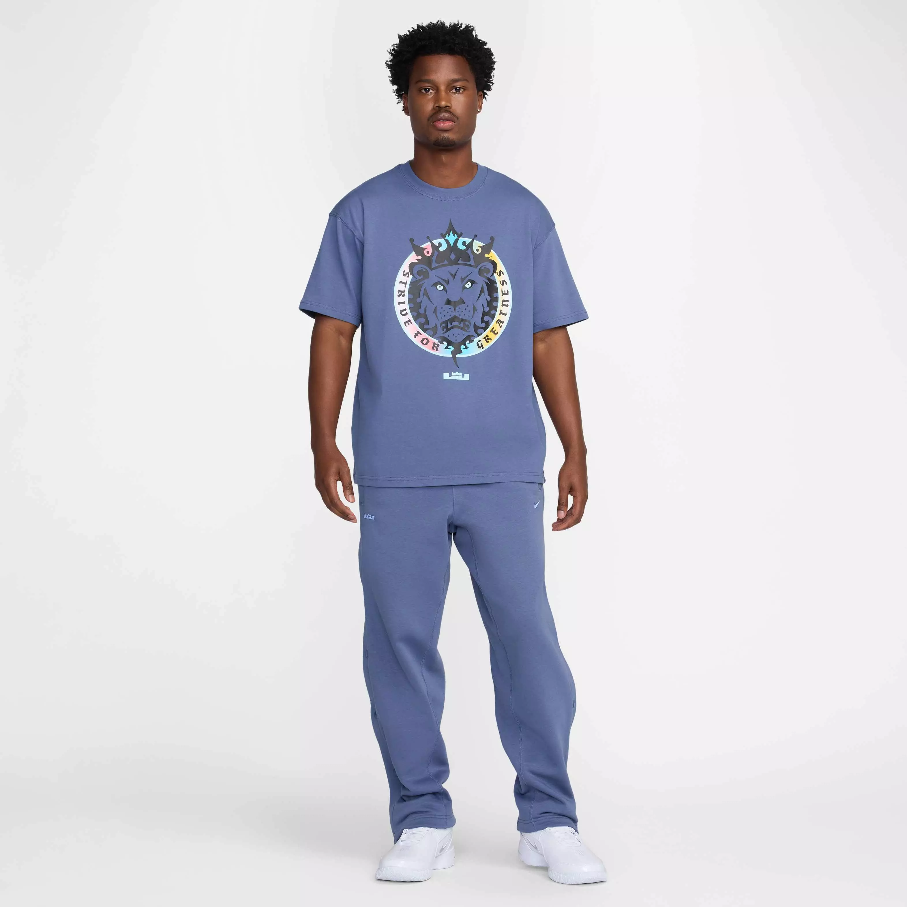 Nike LeBron Men's Max90 Basketball T-Shirt - BLUE