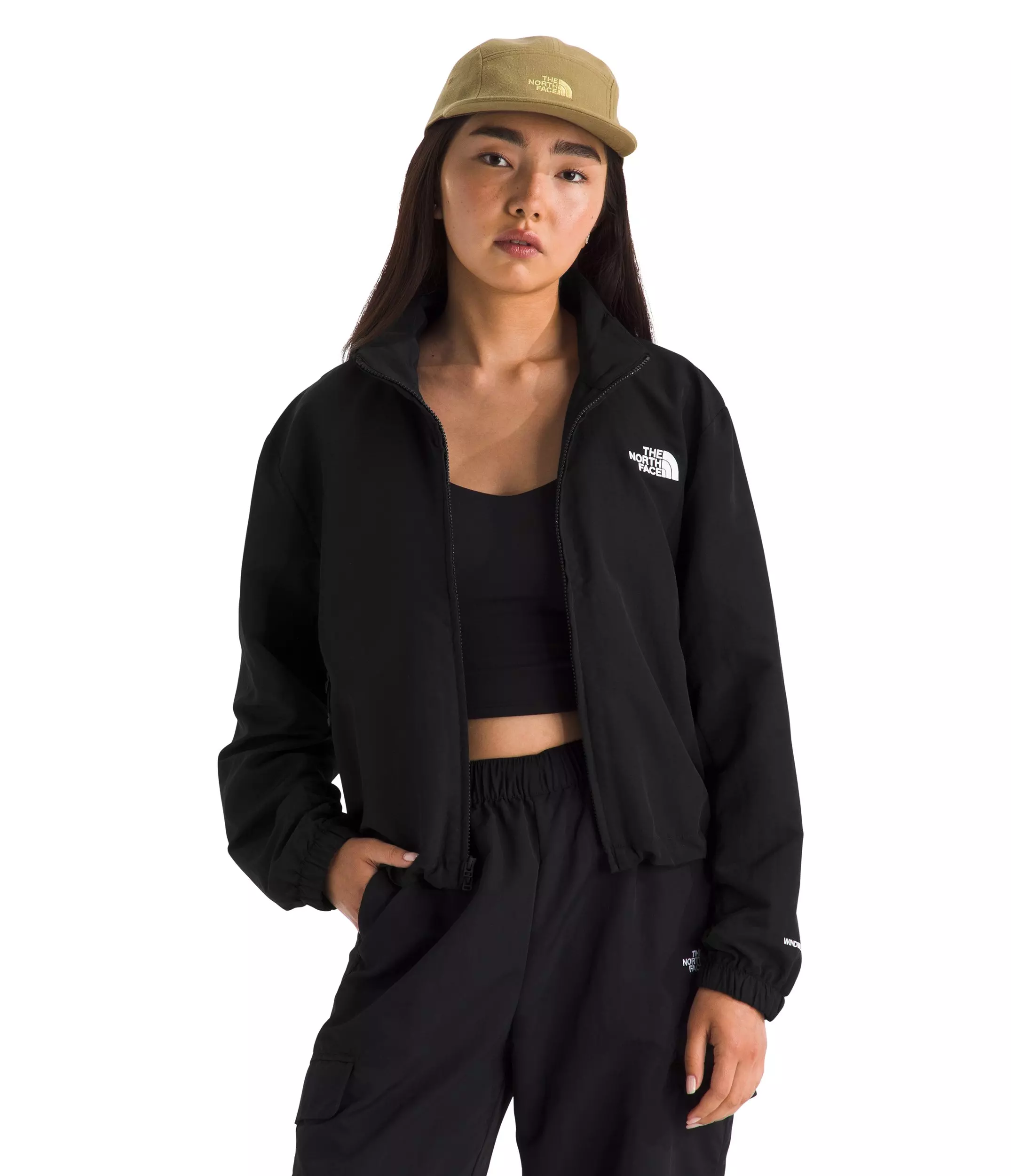 The North Face Women's Easy Wind Jacket - Black - BLACK