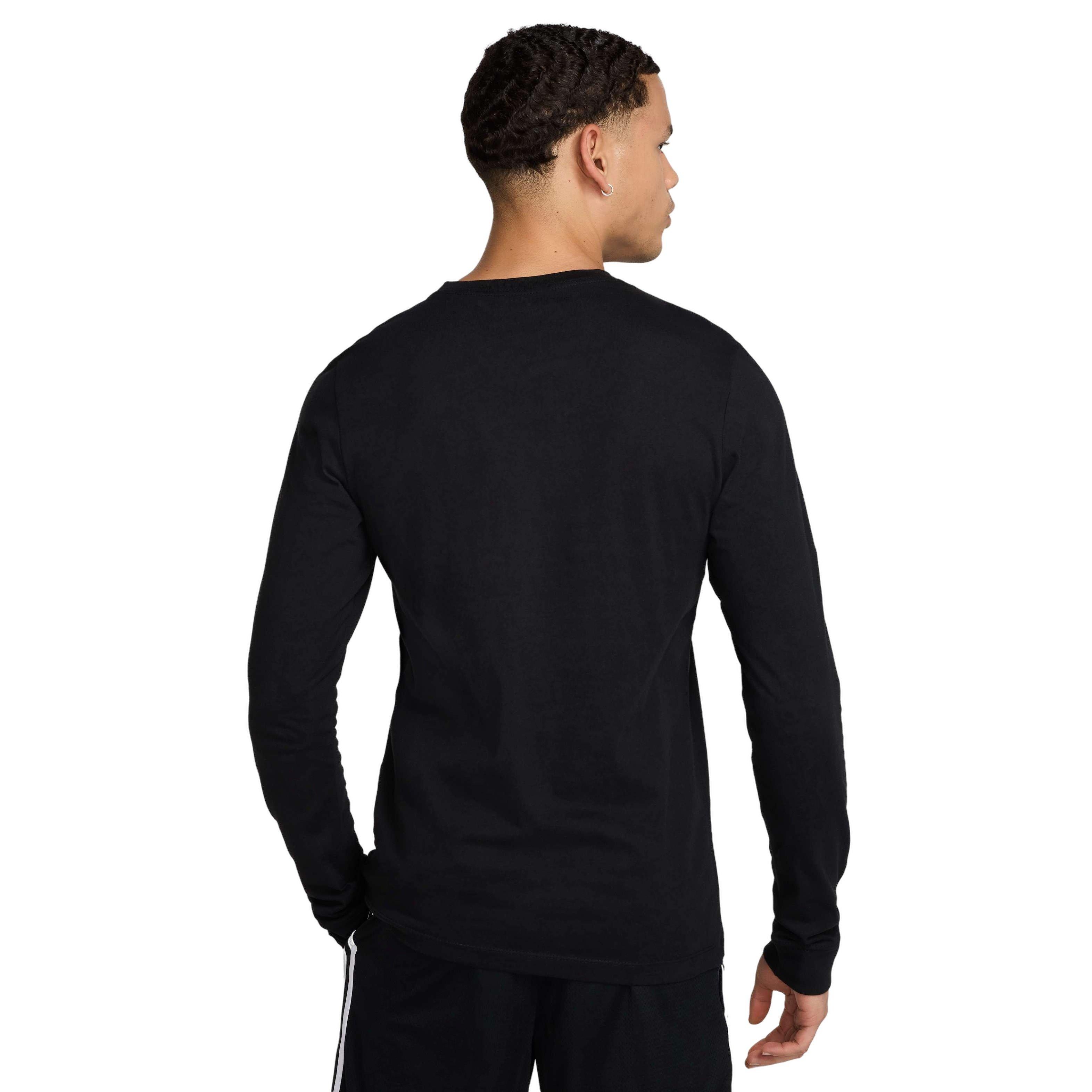 Nike Men's Max90 Long-Sleeve OC 2 SP25 Basketball T-Shirt - BLACK Thumbnail View 2