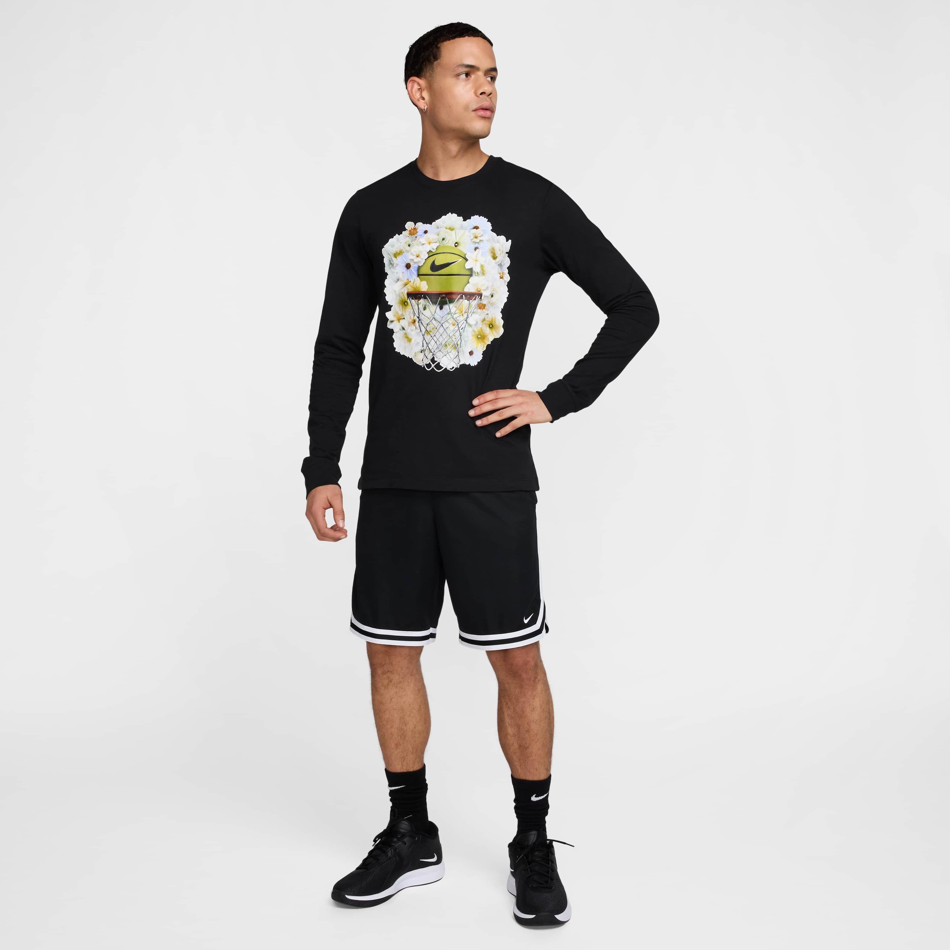 Nike Men's Max90 Long-Sleeve OC 2 SP25 Basketball T-Shirt - BLACK Thumbnail View 5