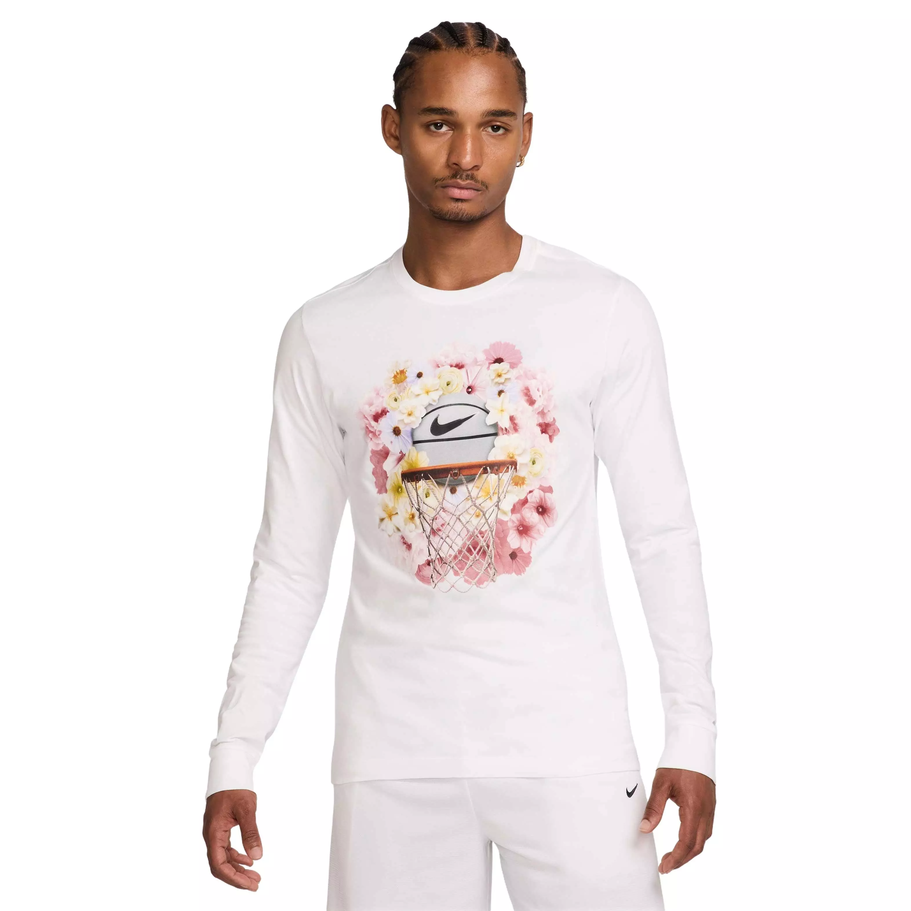 Nike Men's Max90 Long-Sleeve OC 2 SP25 Basketball T-Shirt - WHITE