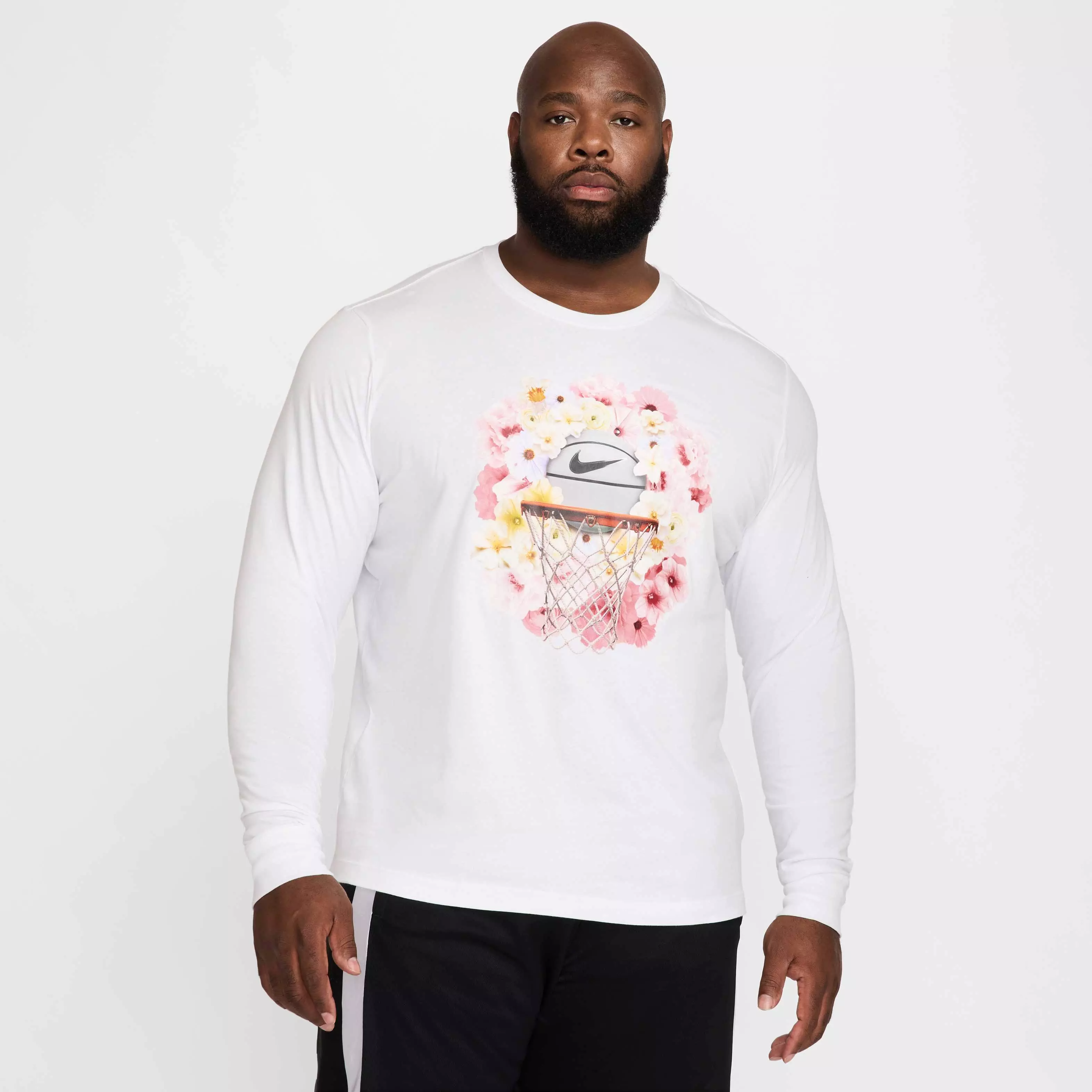 Nike Men's Max90 Long-Sleeve OC 2 SP25 Basketball T-Shirt - WHITE