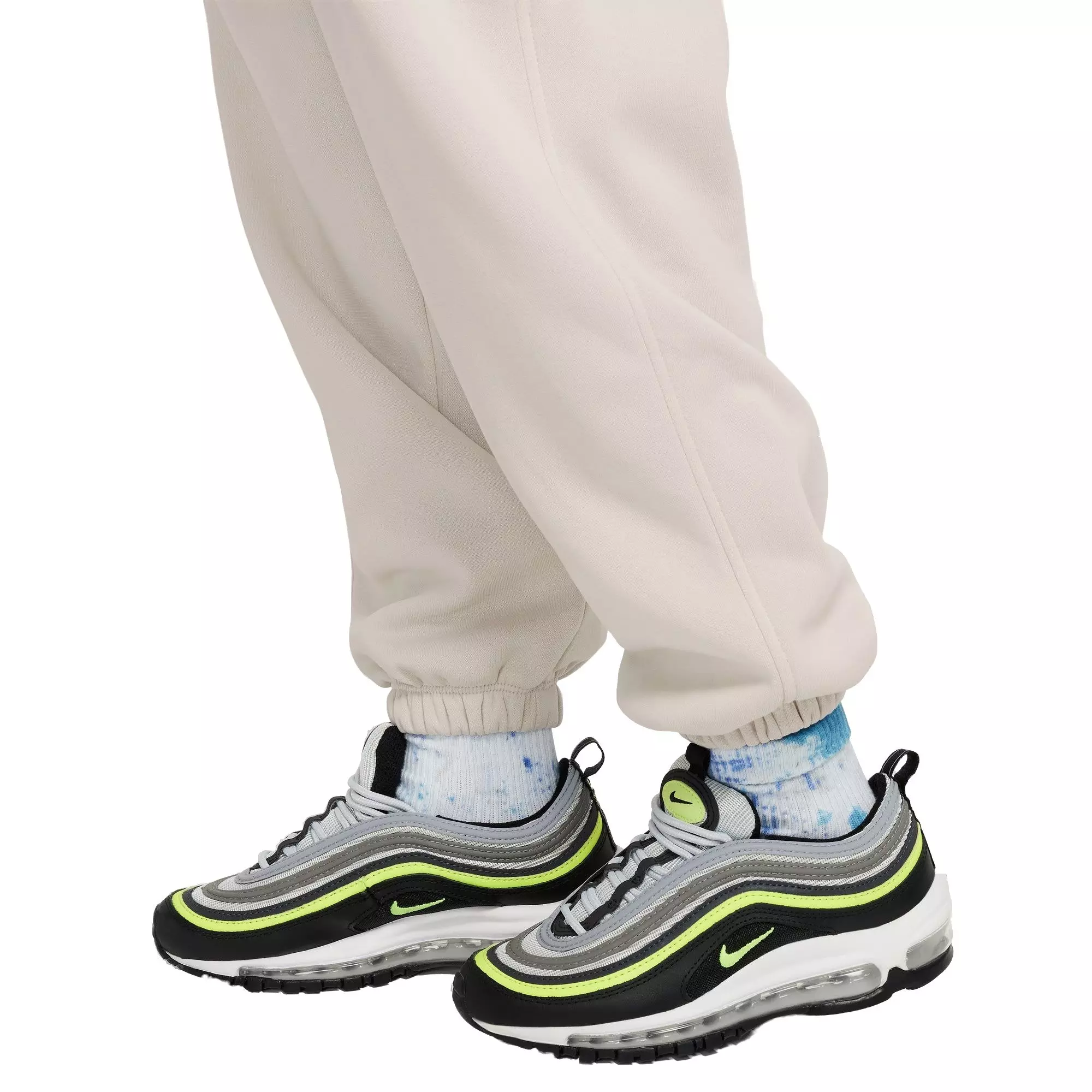 Nike Big Girls' Sportswear Club Fleece Graphic Star Loose Pants - GREY