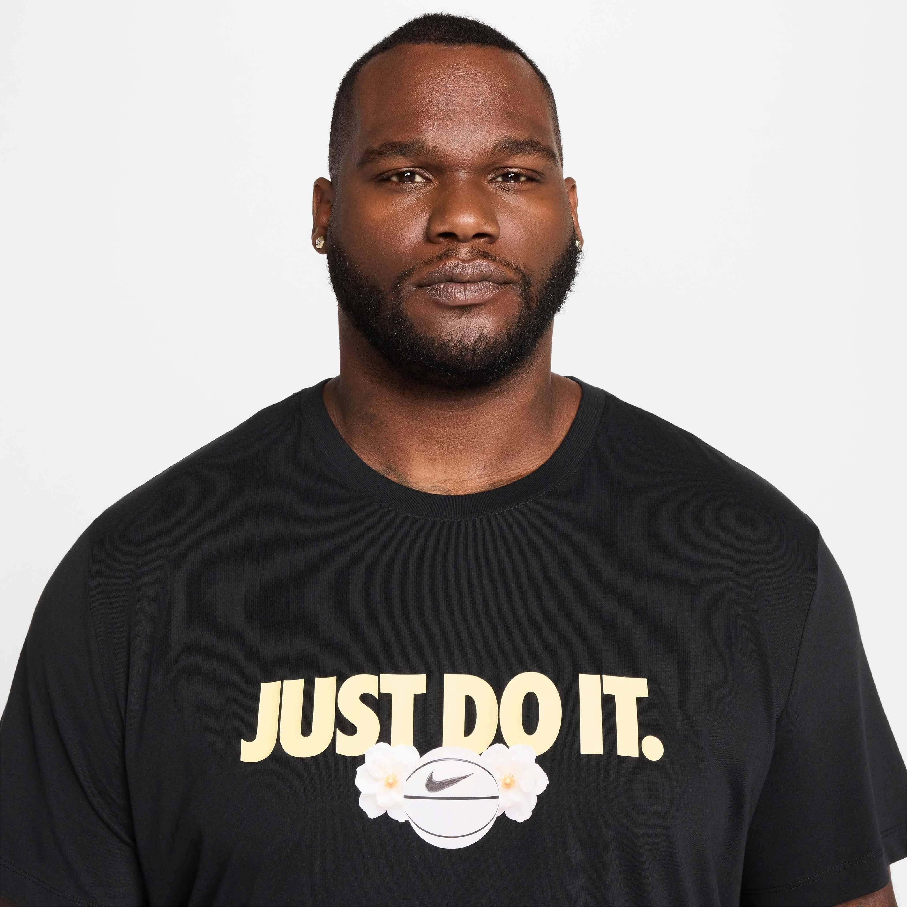 Nike Men's Dri-FIT OC 2 Basketball T-Shirt - BLACK Thumbnail View 7