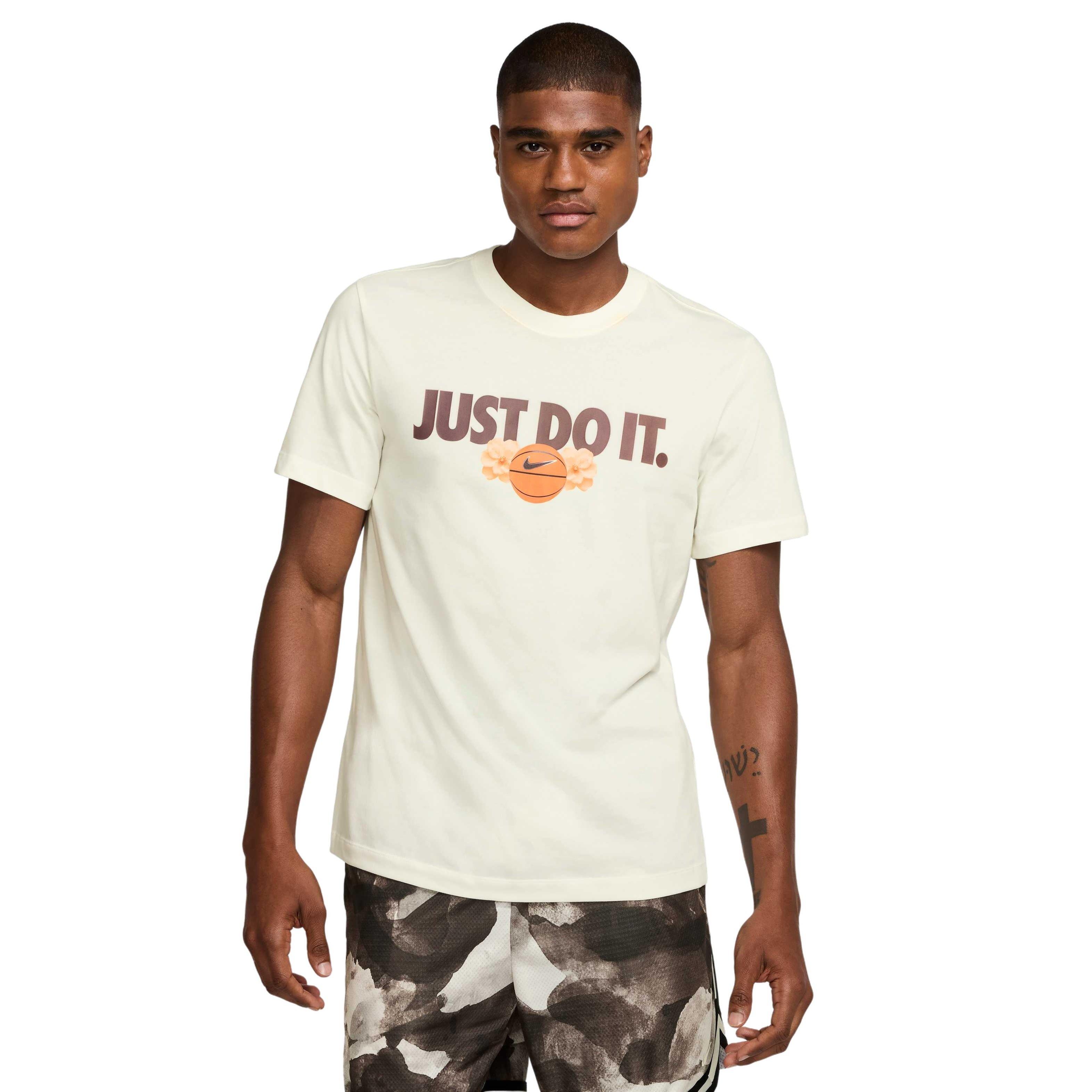 Nike Men's Dri-FIT OC 2 Basketball T-Shirt - WHITE Thumbnail View 1