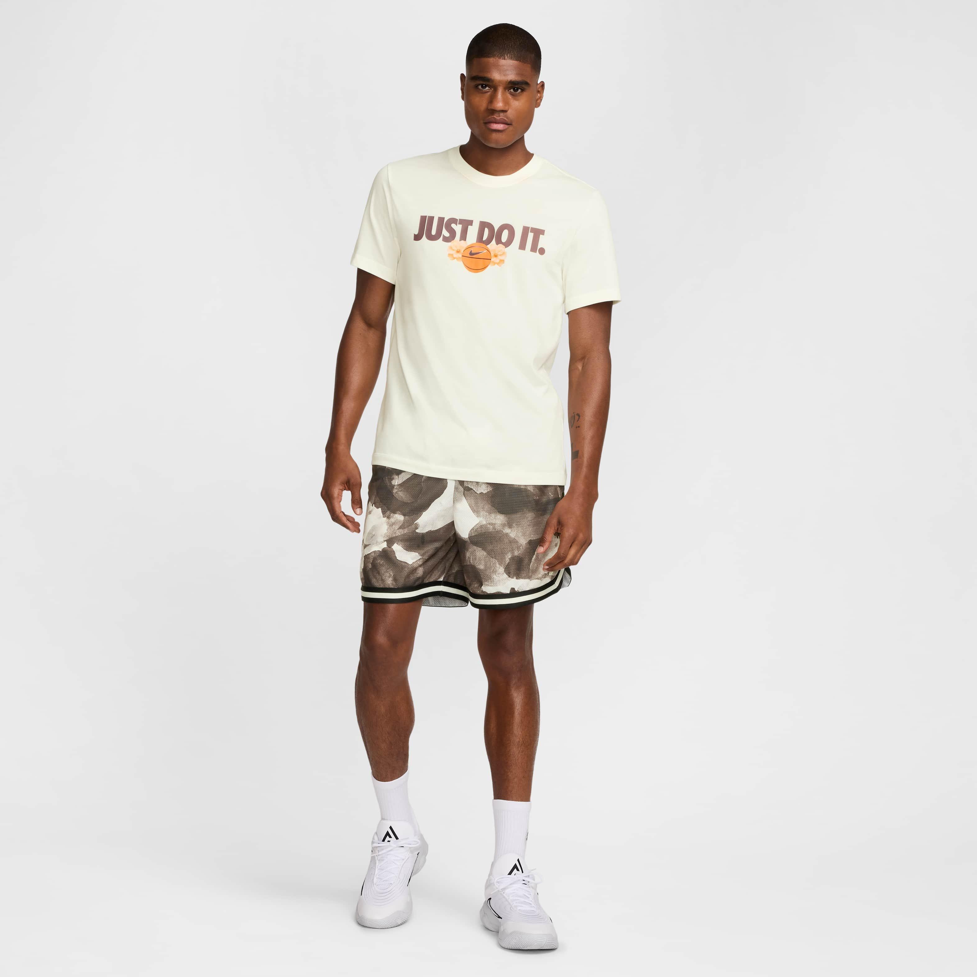 Nike Men's Dri-FIT OC 2 Basketball T-Shirt - WHITE Thumbnail View 5