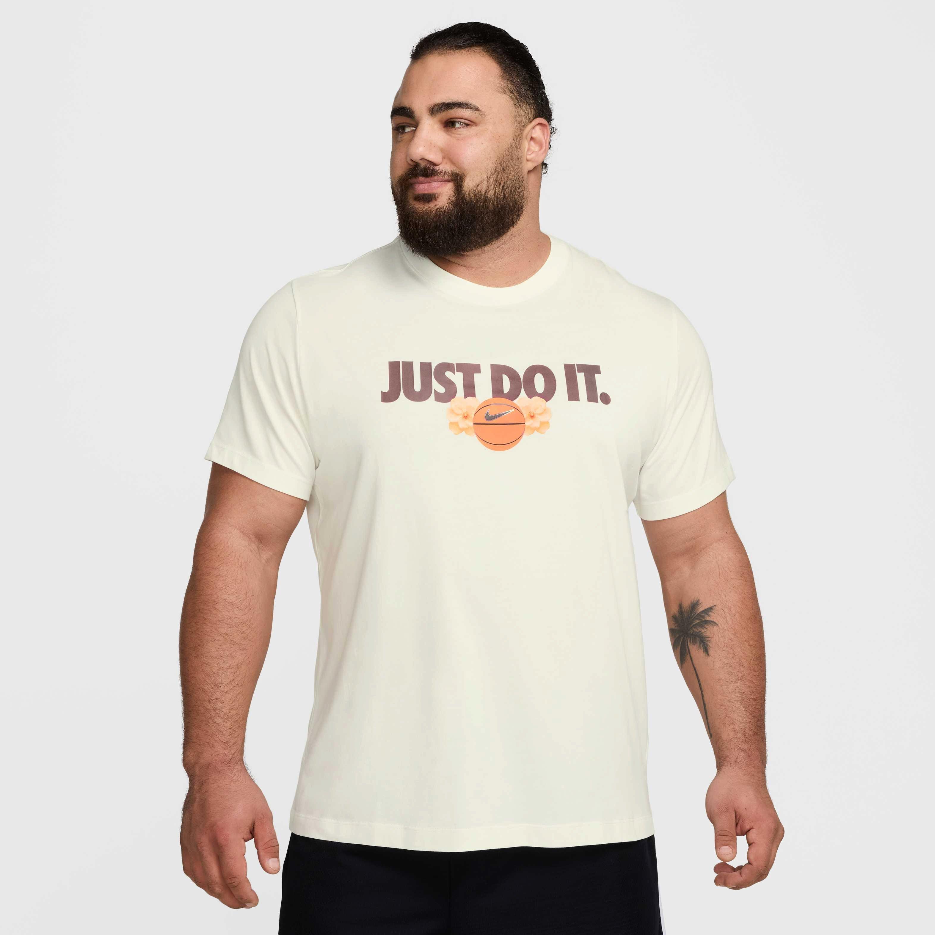 Nike Men's Dri-FIT OC 2 Basketball T-Shirt - WHITE Thumbnail View 6
