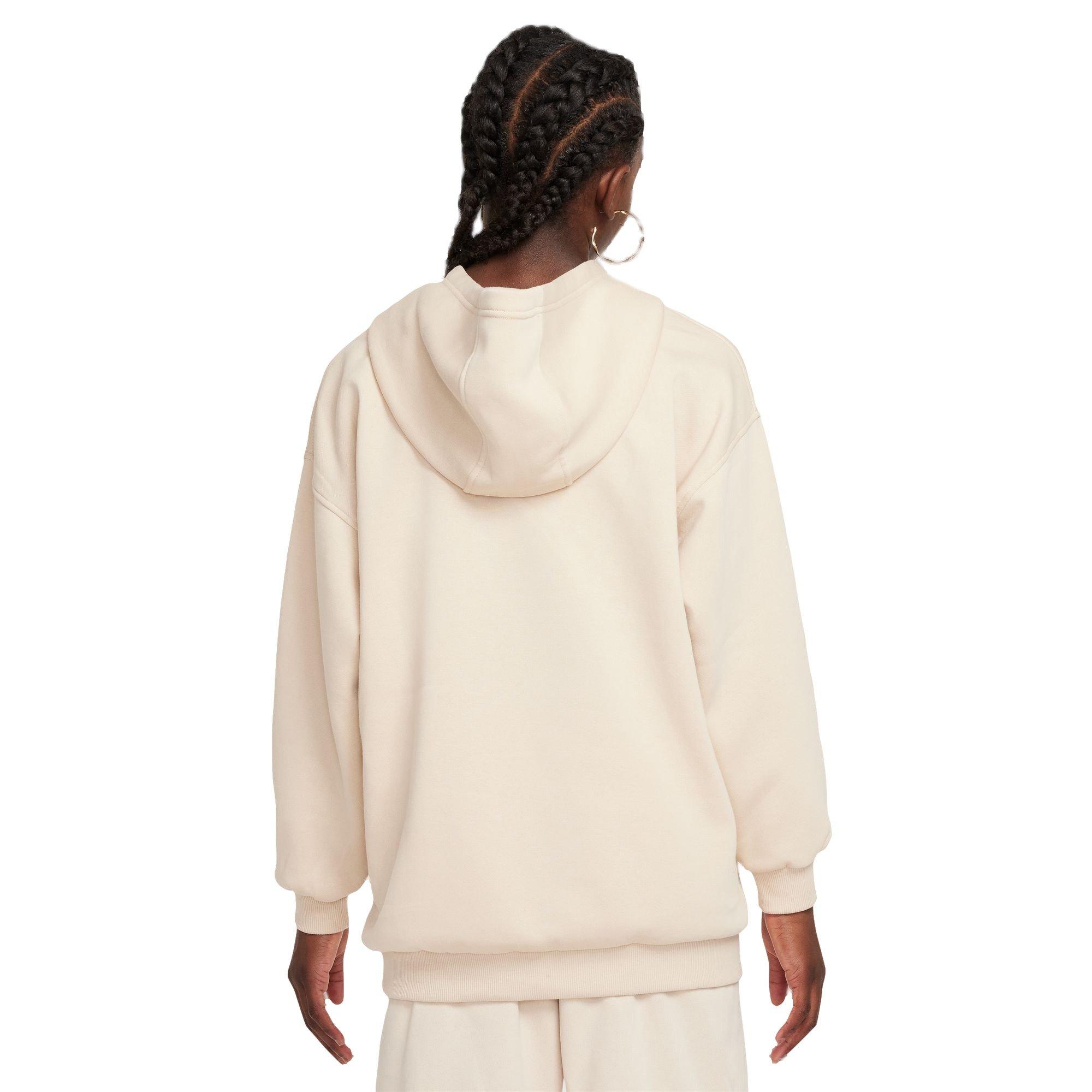 Nike Big Girls' Sportswear Club Fleece Oversized Pullover Hoodie - TAN Thumbnail View 2