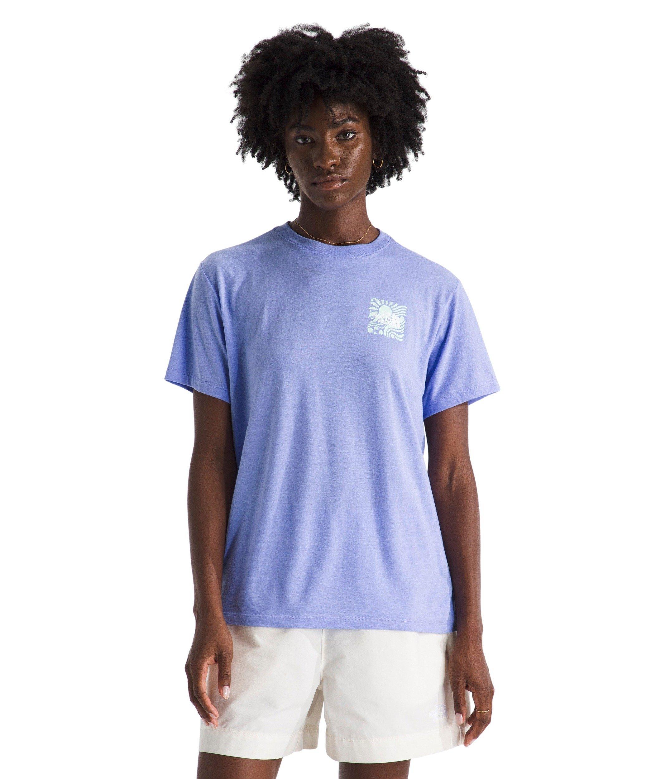 The North Face Women's Vibey Sun Short-Sleeve Tee - Periwinkle - PERIWINKLE Thumbnail View 1