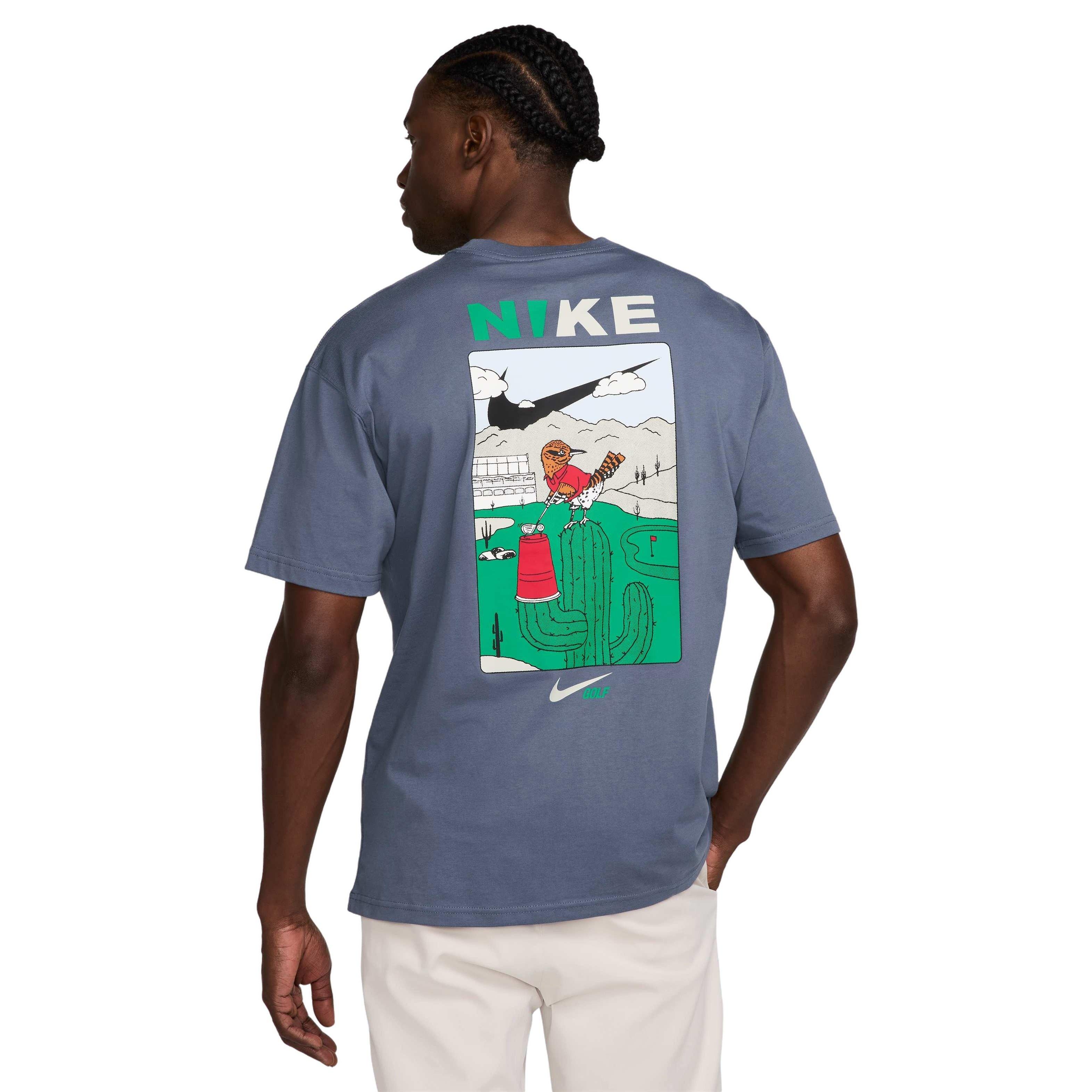 Nike Men's Max90 Golf OC T-Shirt - BLUE Thumbnail View 2
