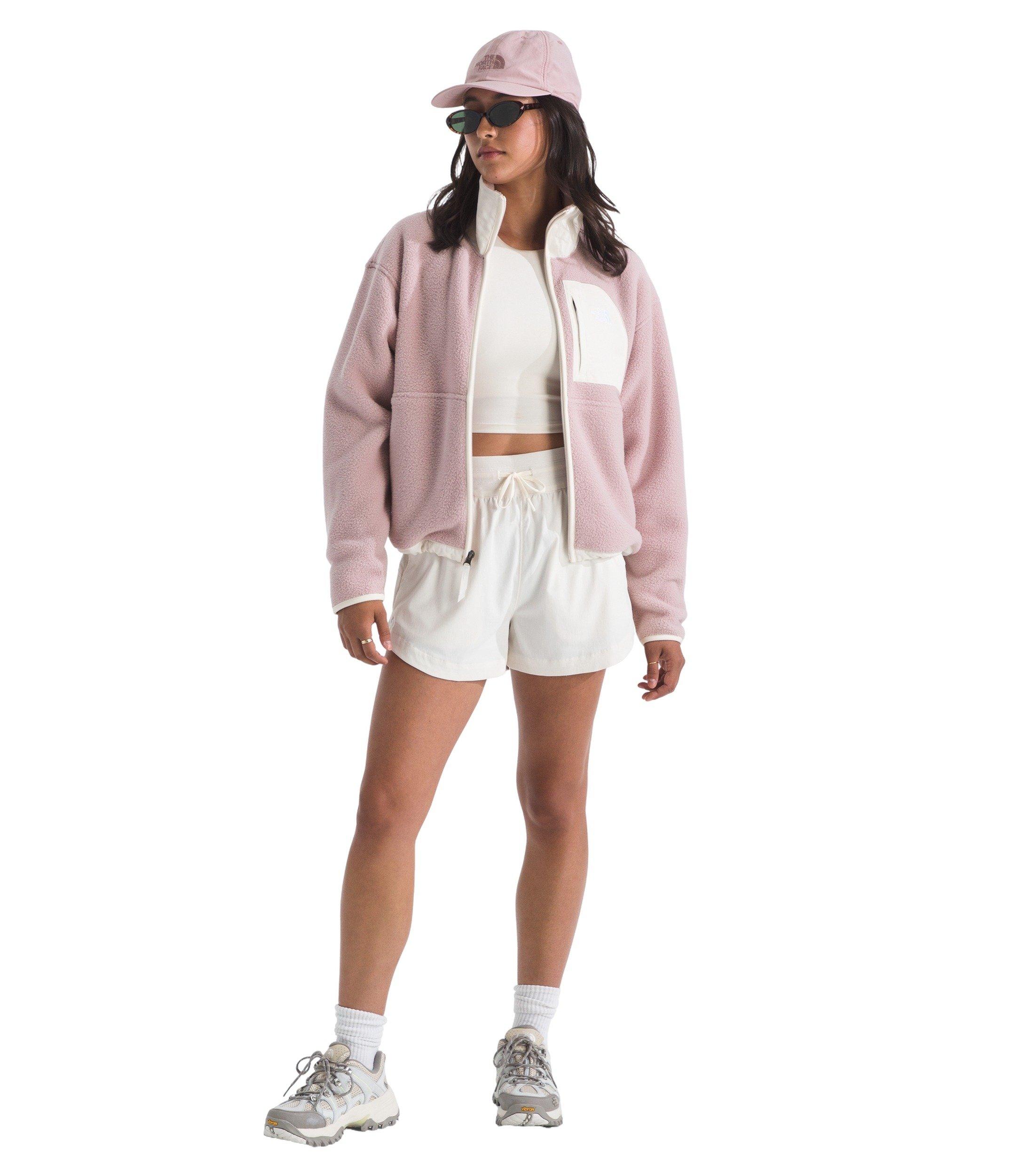The North Face Women's Yumiori Off Peak Full-Zip Jacket - Pink/White - PINK/WHITE Thumbnail View 4