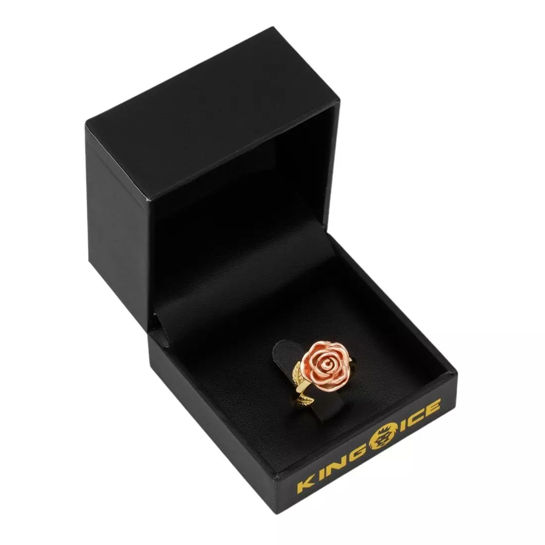 King Ice Roses are Red Ring - 14K/ROSE GOLD