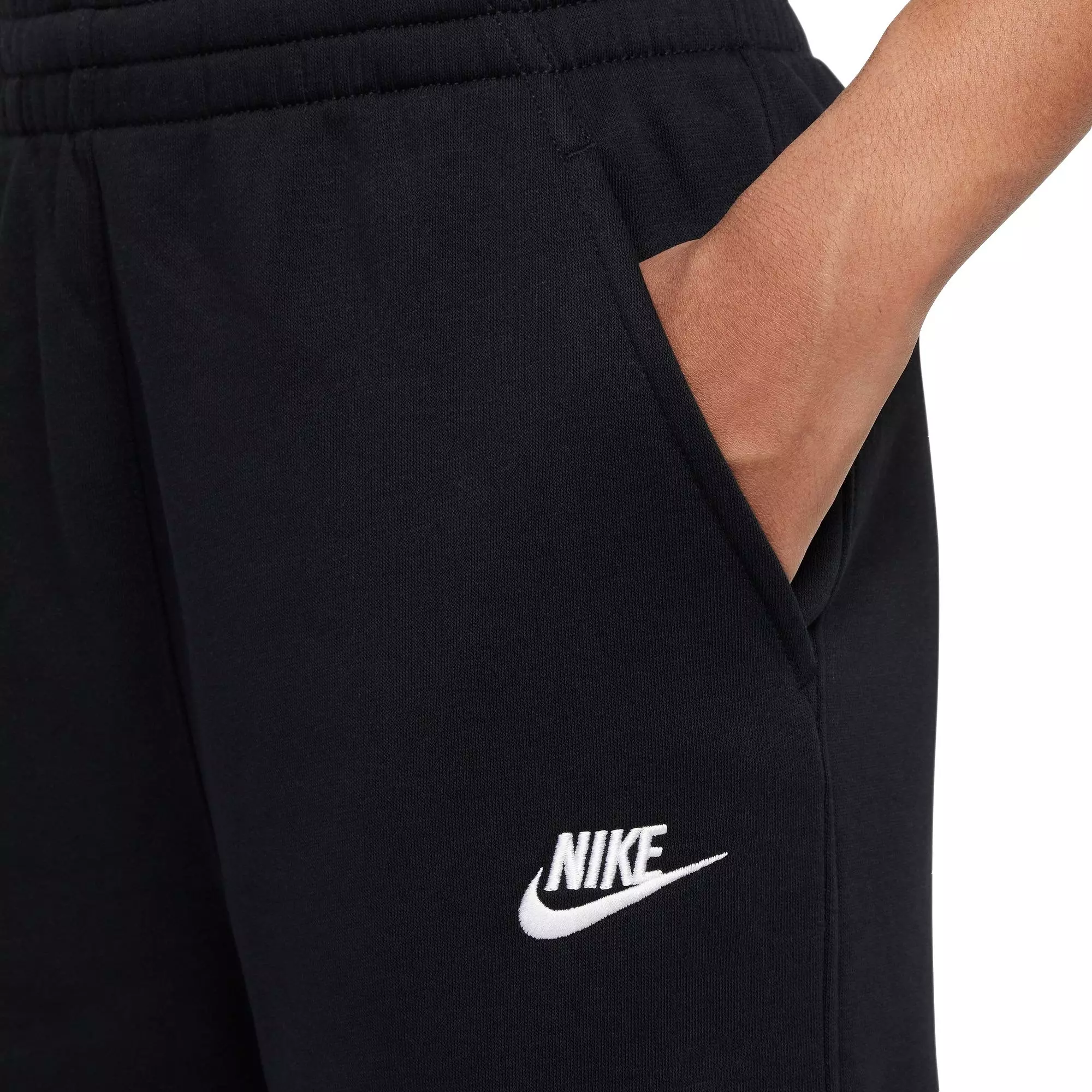 Nike Big Girls' Sportswear Club Fleece Wide-Leg Pants - BLACK