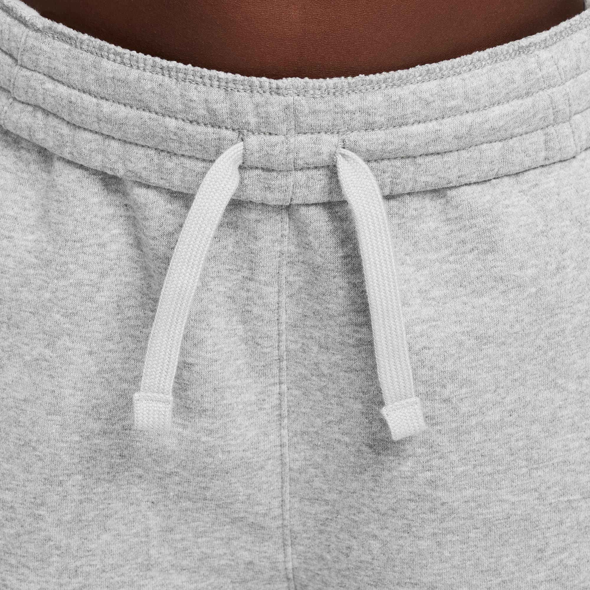 Nike Big Girls' Sportswear Club Fleece Wide-Leg Pants - GREY Thumbnail View 3