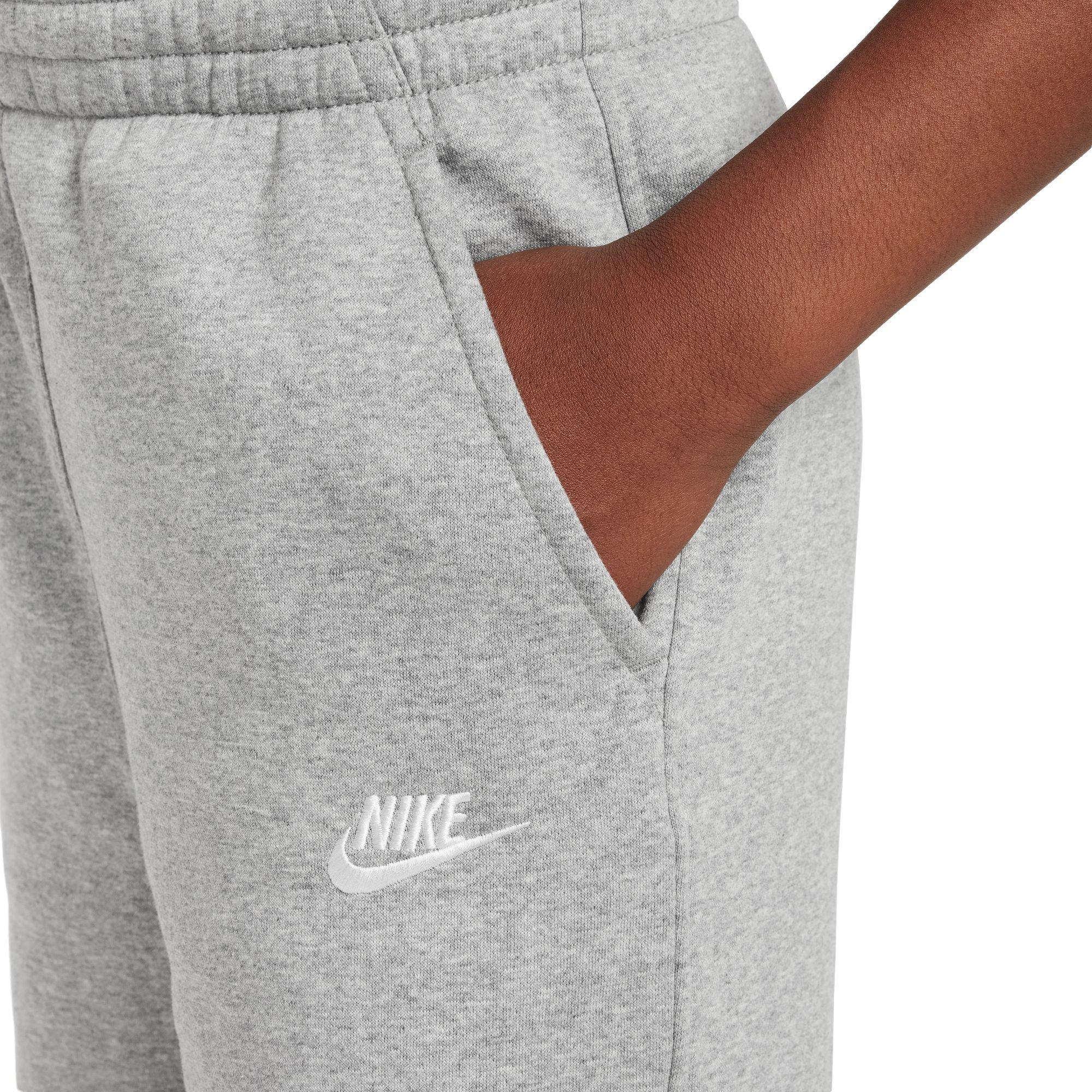 Nike Big Girls' Sportswear Club Fleece Wide-Leg Pants - GREY Thumbnail View 4