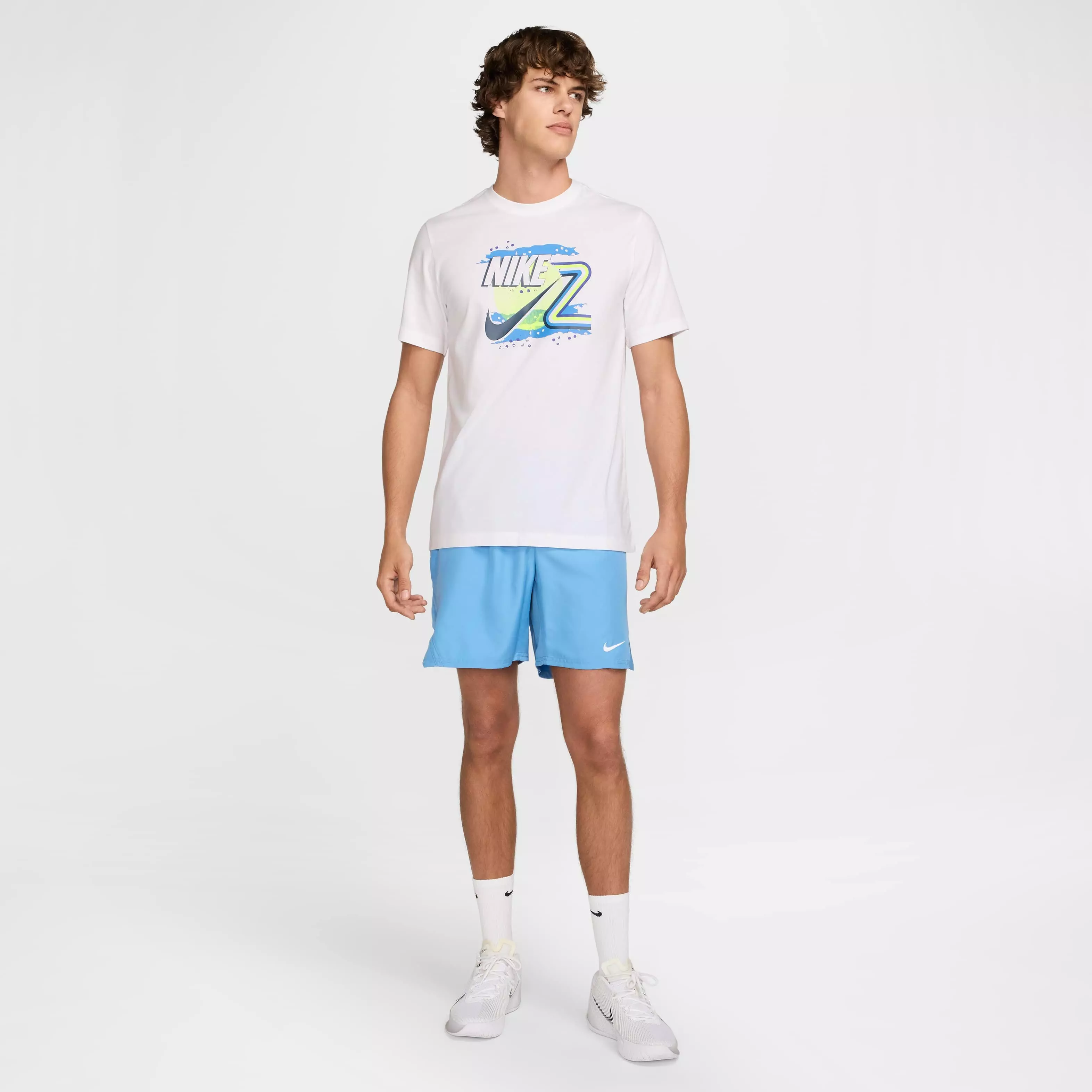 NikeCourt Men's Dri-FIT SP25 Tennis T-Shirt -White - WHITE
