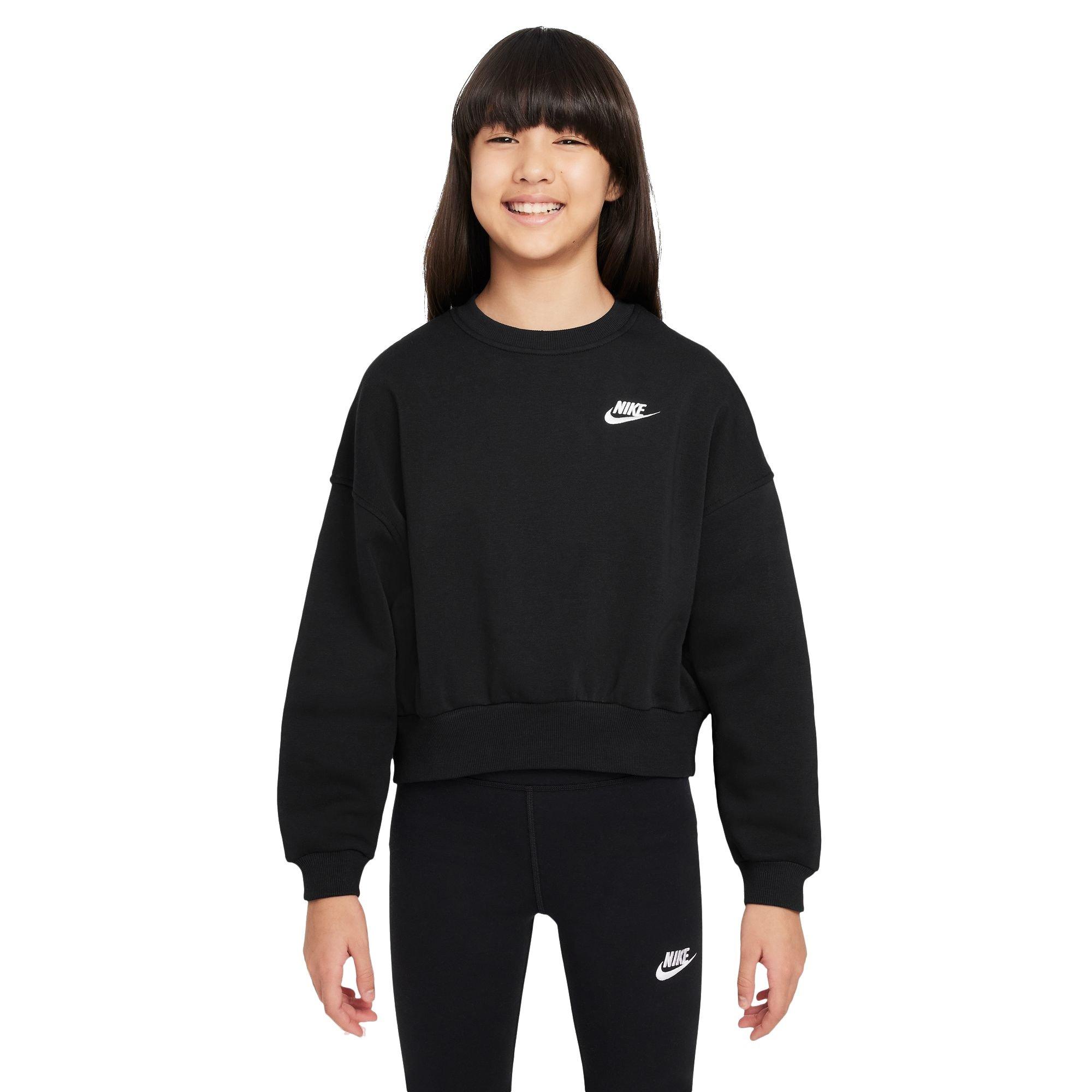 Nike Sportswear Club Fleece Boxy Crewneck Big Girls' Sweatshirt