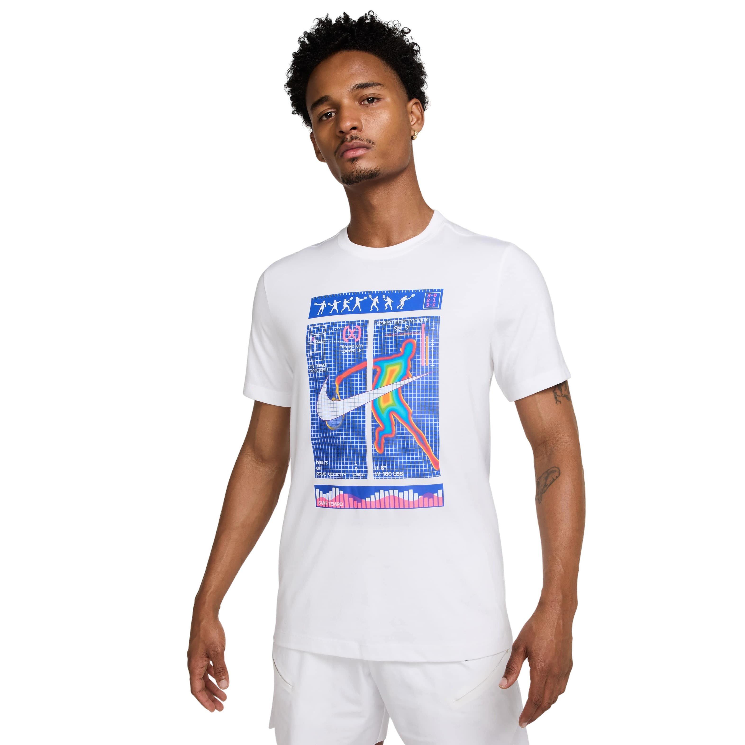 NikeCourt Men's Dri-FIT OC Tennis T-Shirt - WHITE Thumbnail View 1