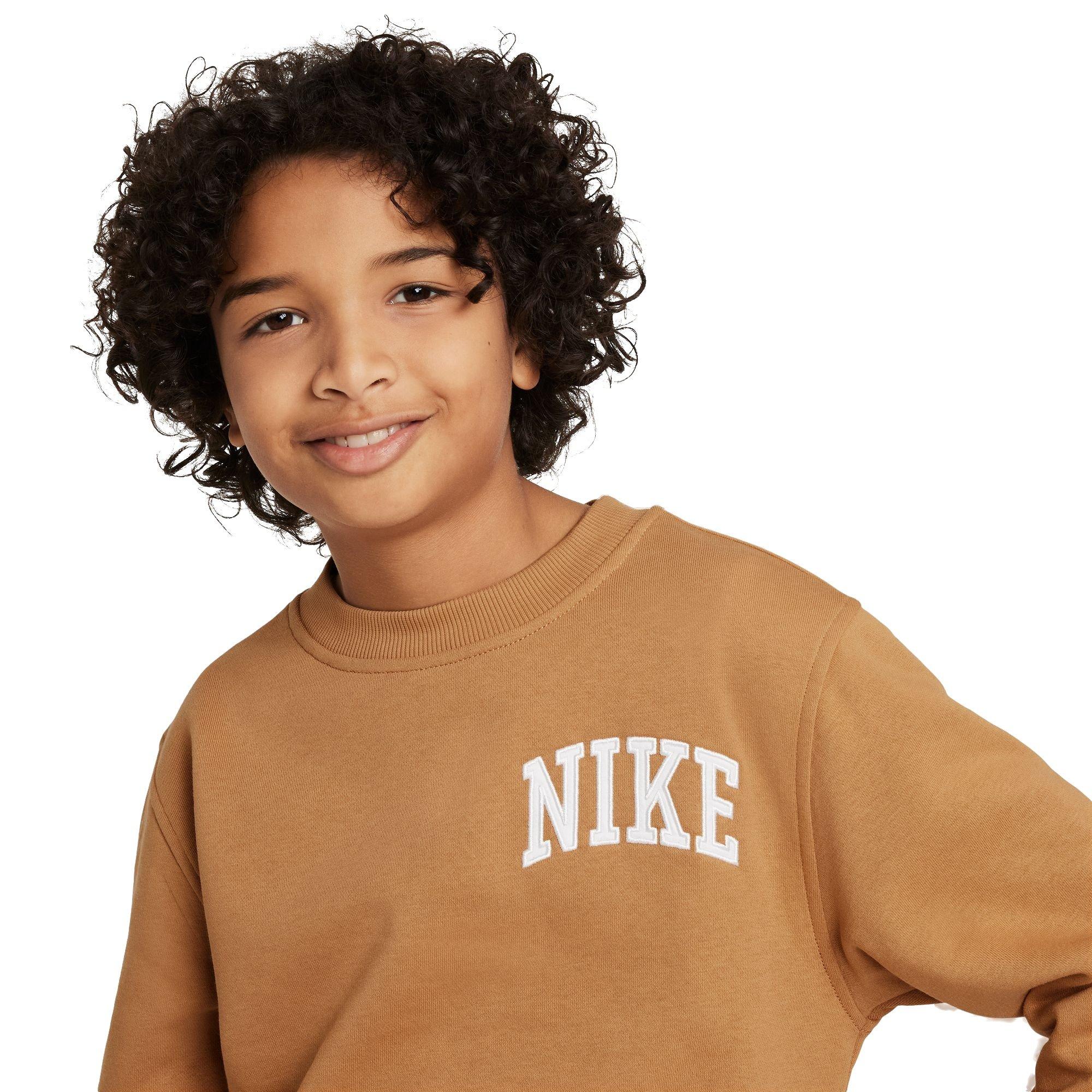 Nike Sportswear Club French Terry Crew-Neck Big Kids' Sweatshirt