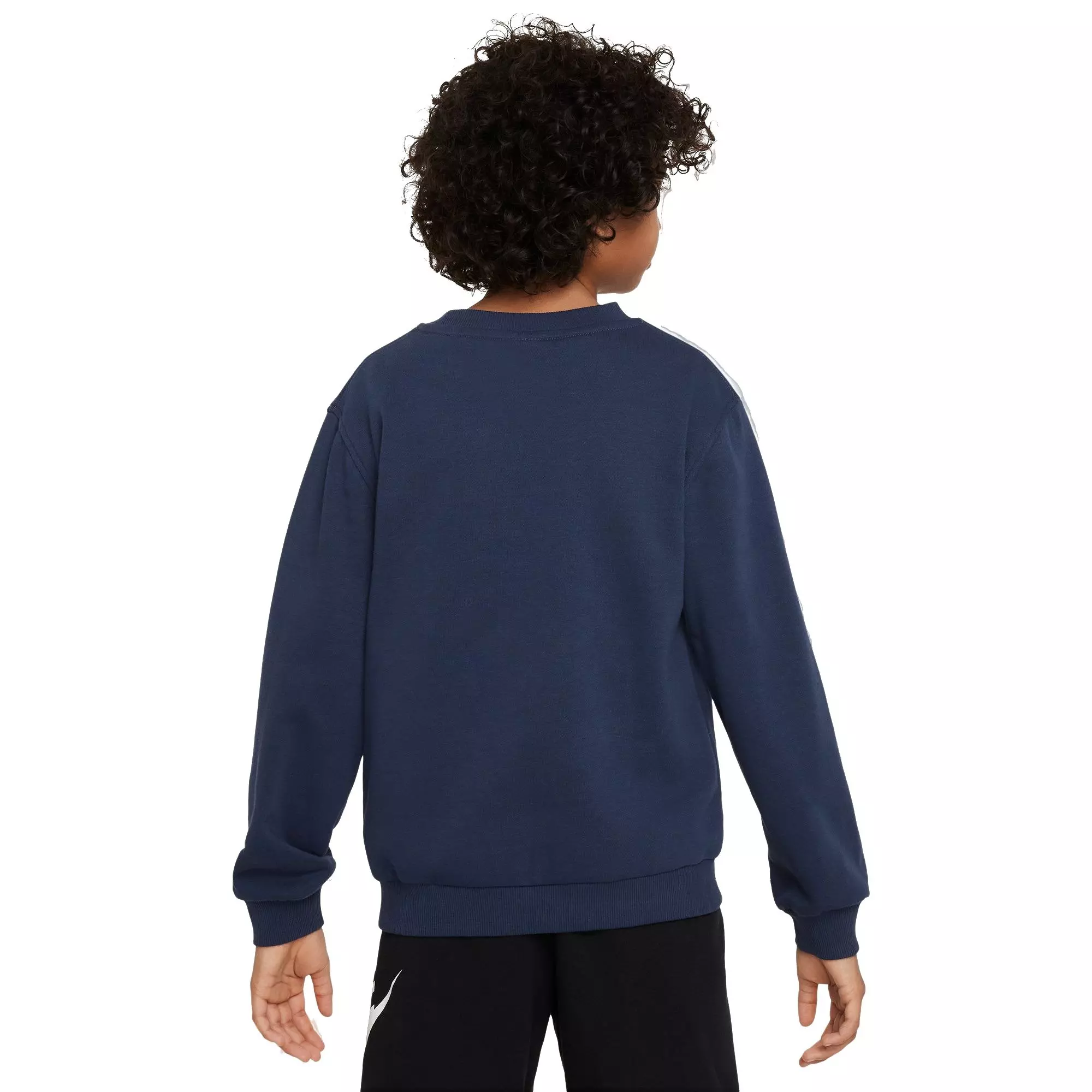 Nike Big Kids' Sportswear Club French Terry Crew-Neck Sweatshirt - BLUE
