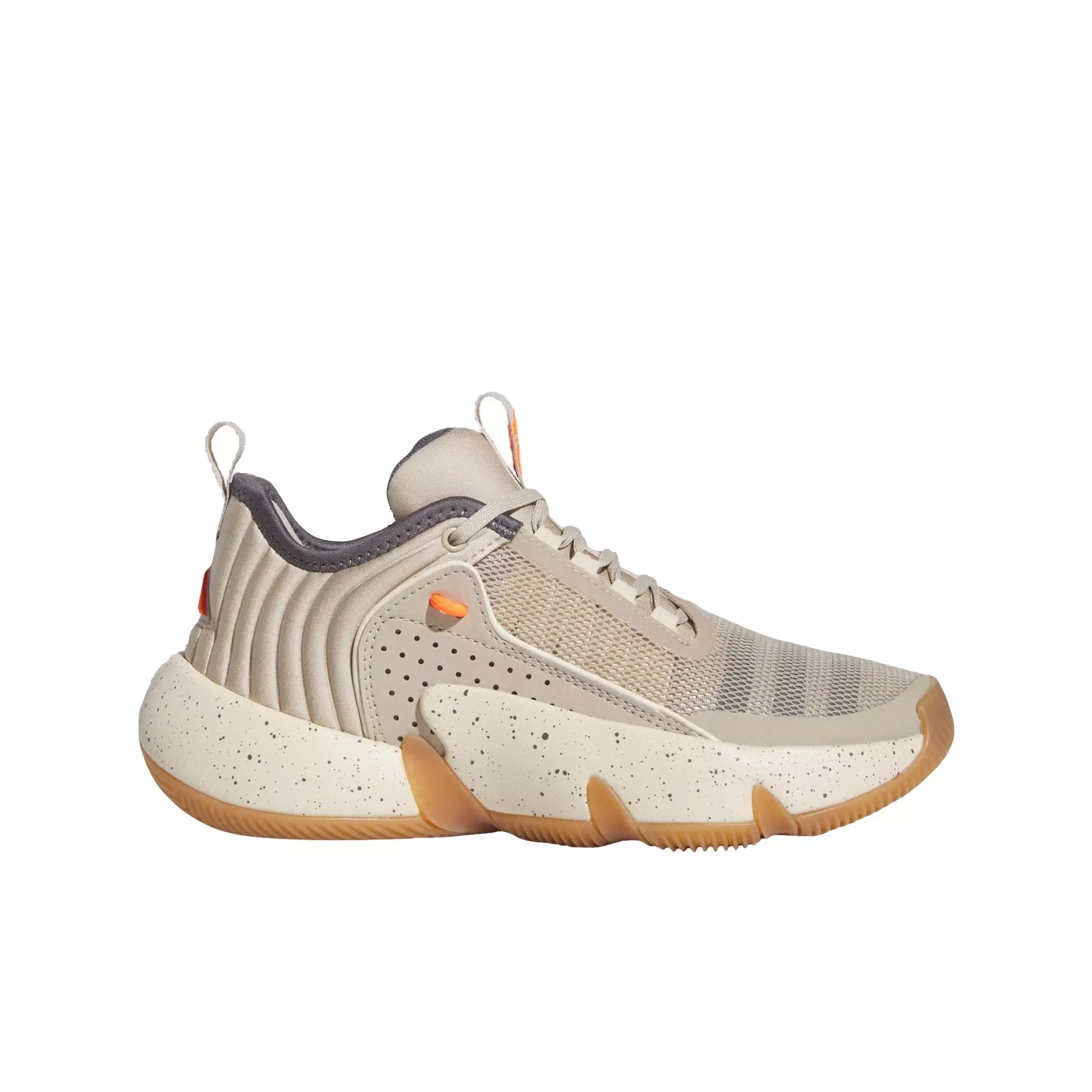 adidas Trae Unlimited "Wonder Beige/Grey Five/Wonder White" Grade School Boys' Basketball Shoe - BEIGE/GREY/WHITE