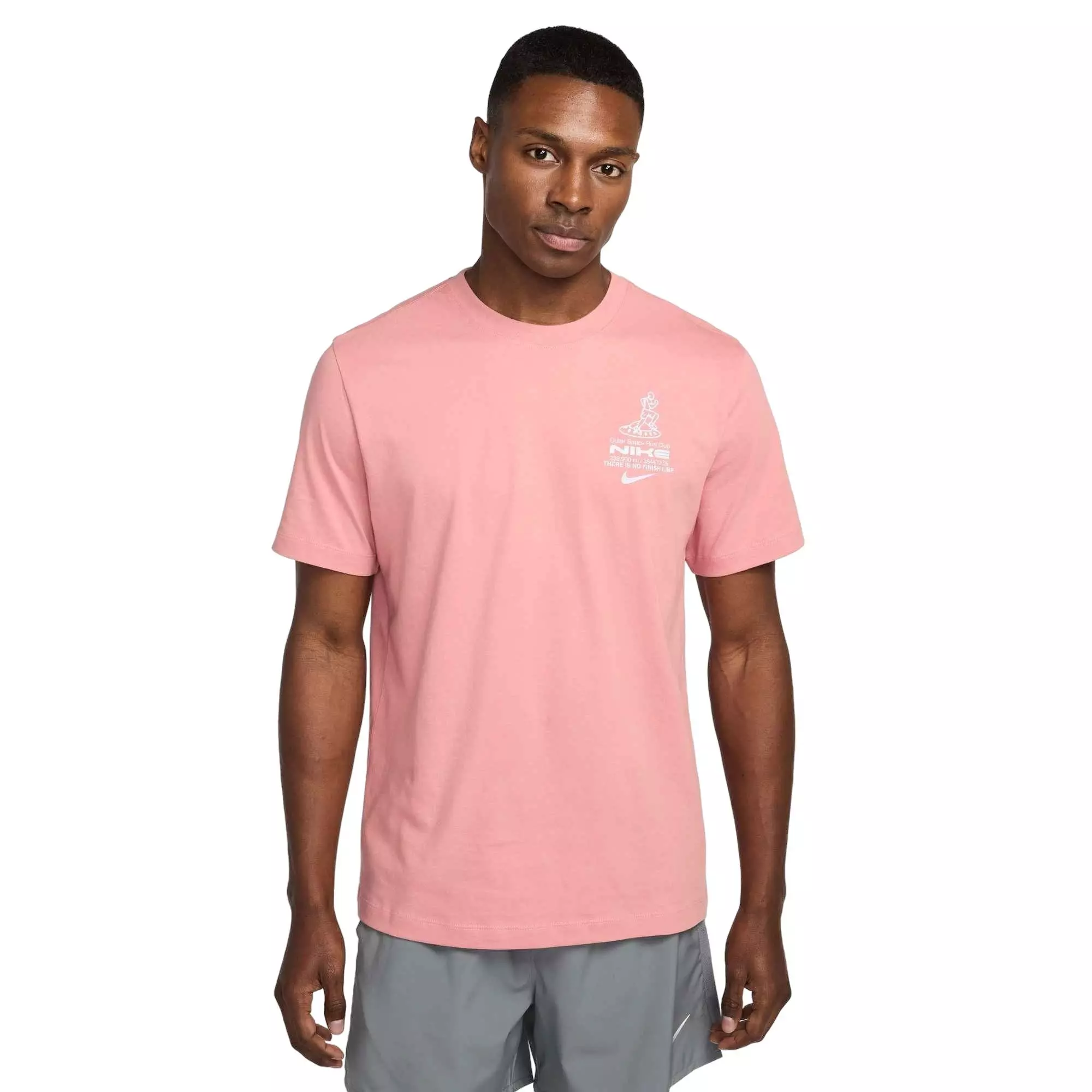 Nike Men's IYKYK Running T-Shirt -Pink - PINK