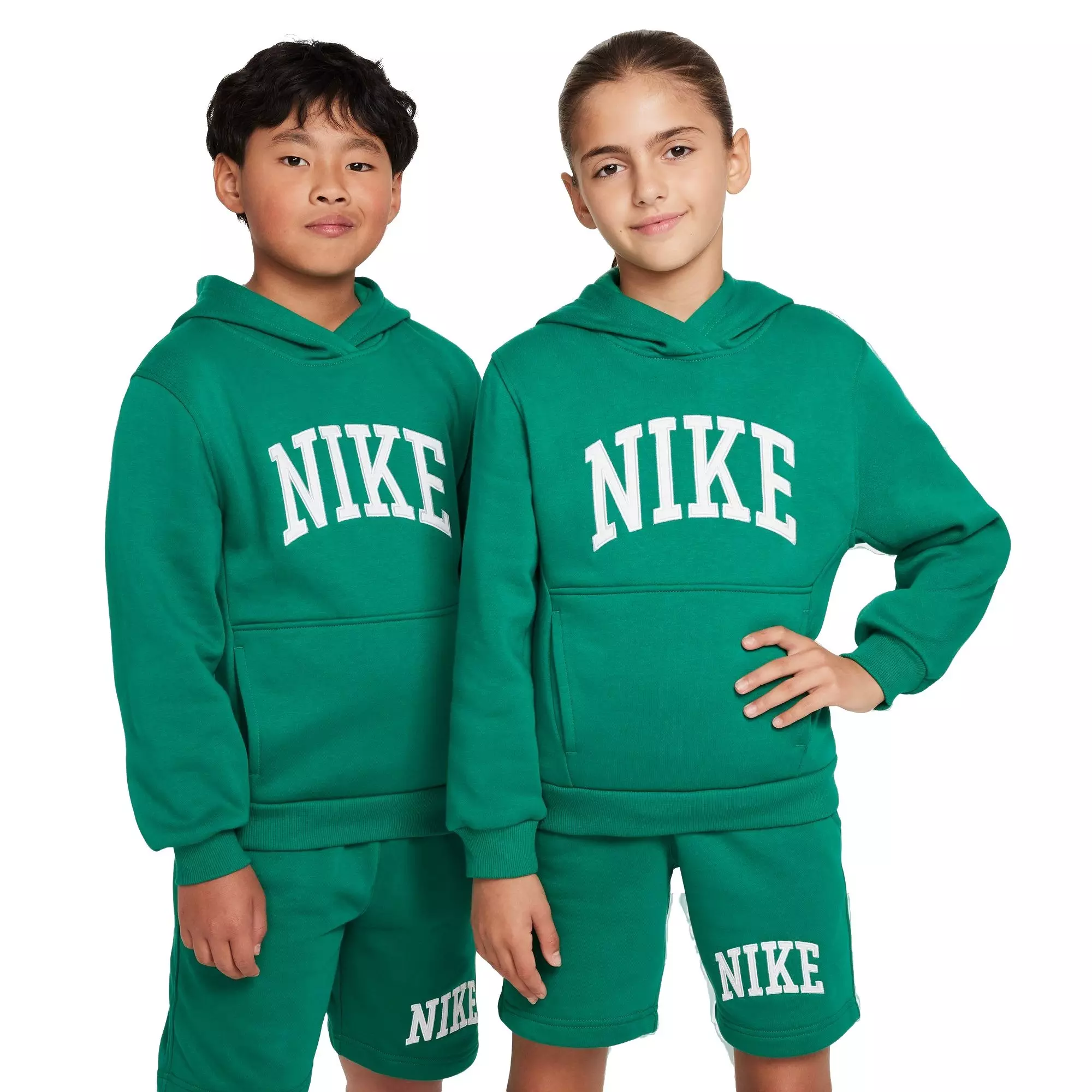 Nike Big Kids' Sportswear Club Fleece Hoodie - GREEN