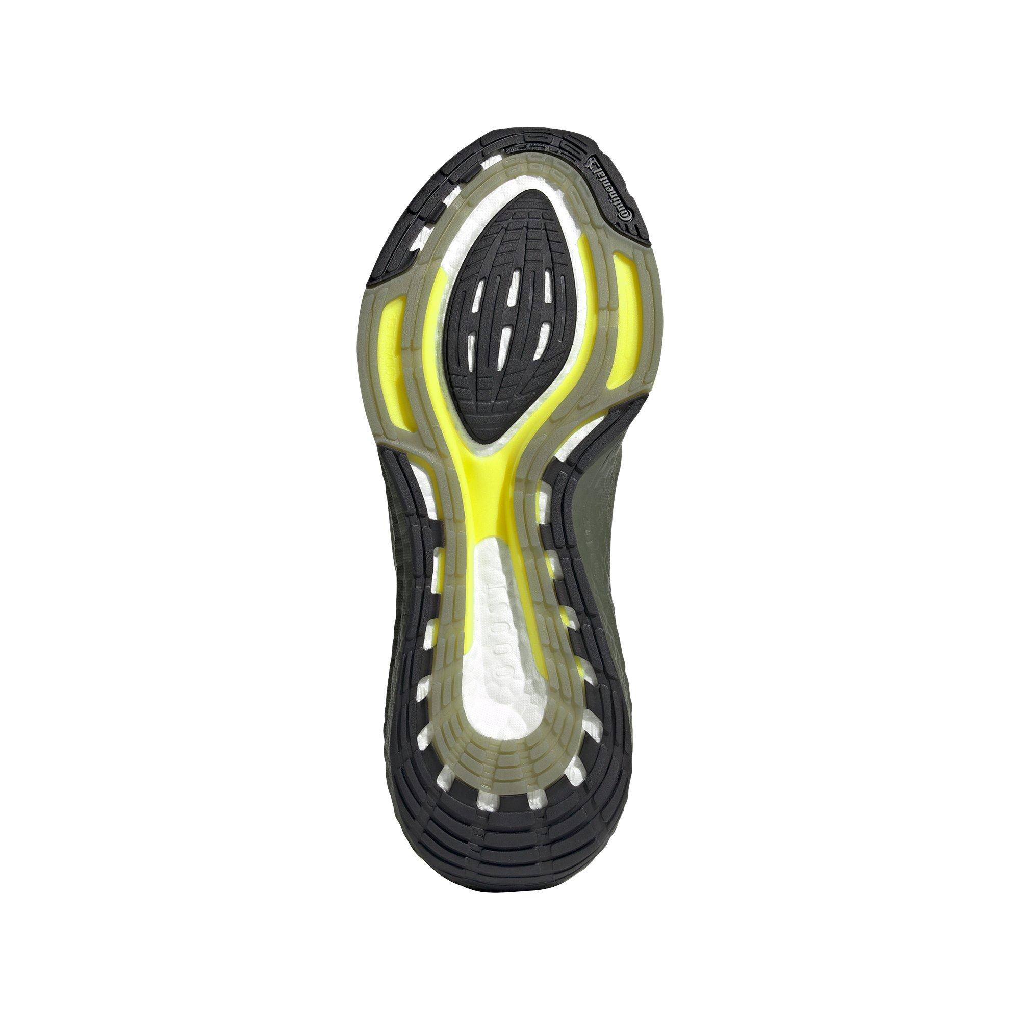 adidas Ultraboost 21 "Focus Olive/Focus Olive/Acid Yellow" Men's Running Shoe - OLIVE Thumbnail View 6