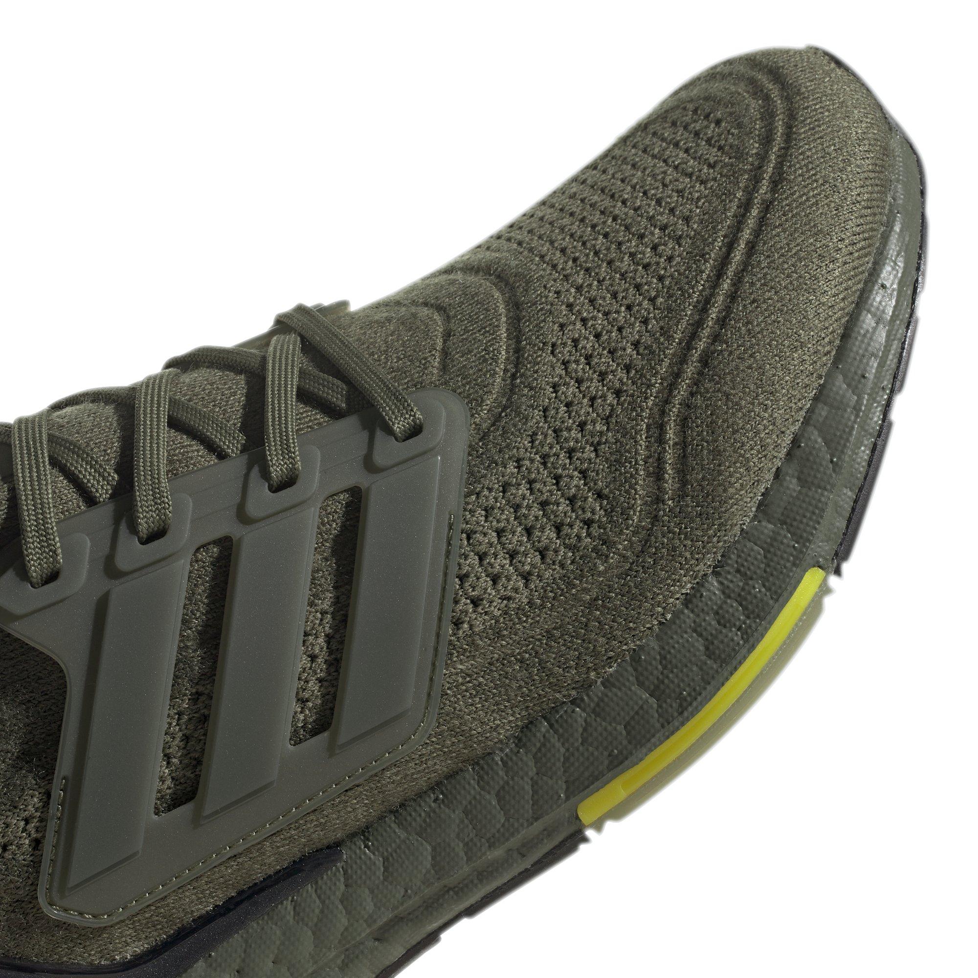 adidas Ultraboost 21 "Focus Olive/Focus Olive/Acid Yellow" Men's Running Shoe - OLIVE Thumbnail View 7