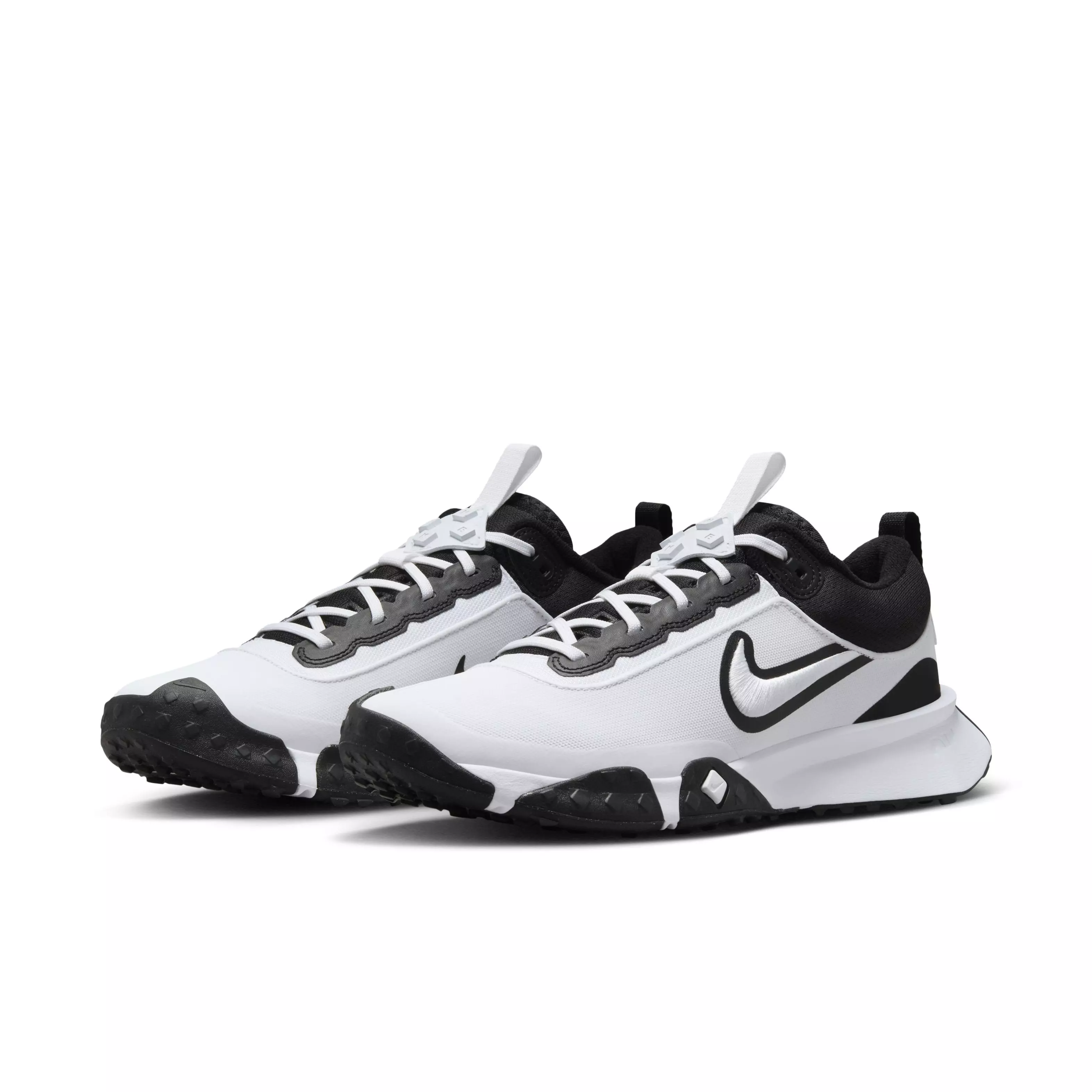 Nike Air Diamond Varsity Turf "White/Black" Men's Baseball Shoe - WHITE/BLACK